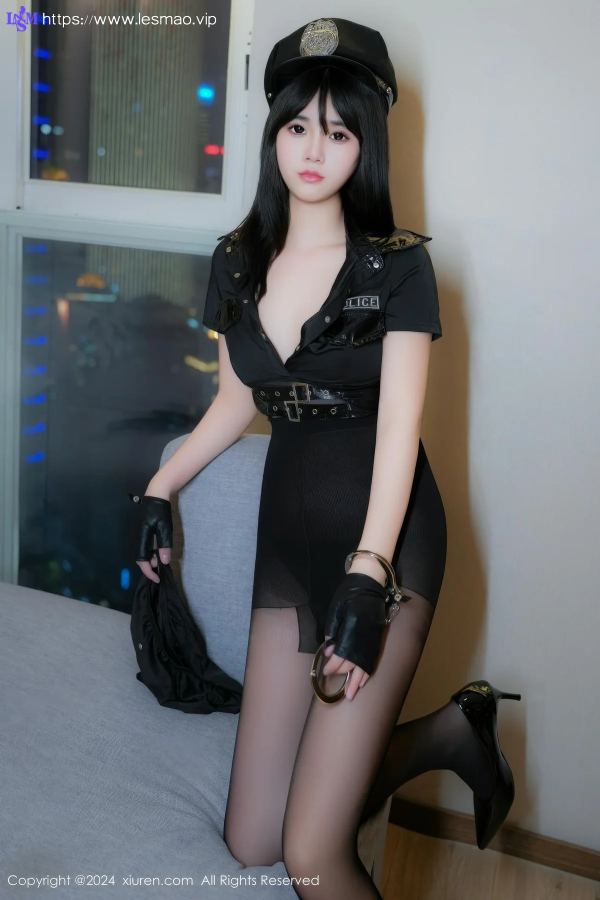XiuRen 秀人 No.9253 雅茹老师 性感蓝色COSPLAY服饰 - 20