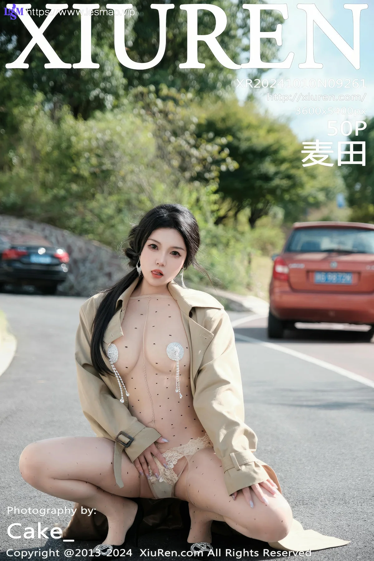 XiuRen 秀人 No.9261 麦田 白色连体丝袜 - 51