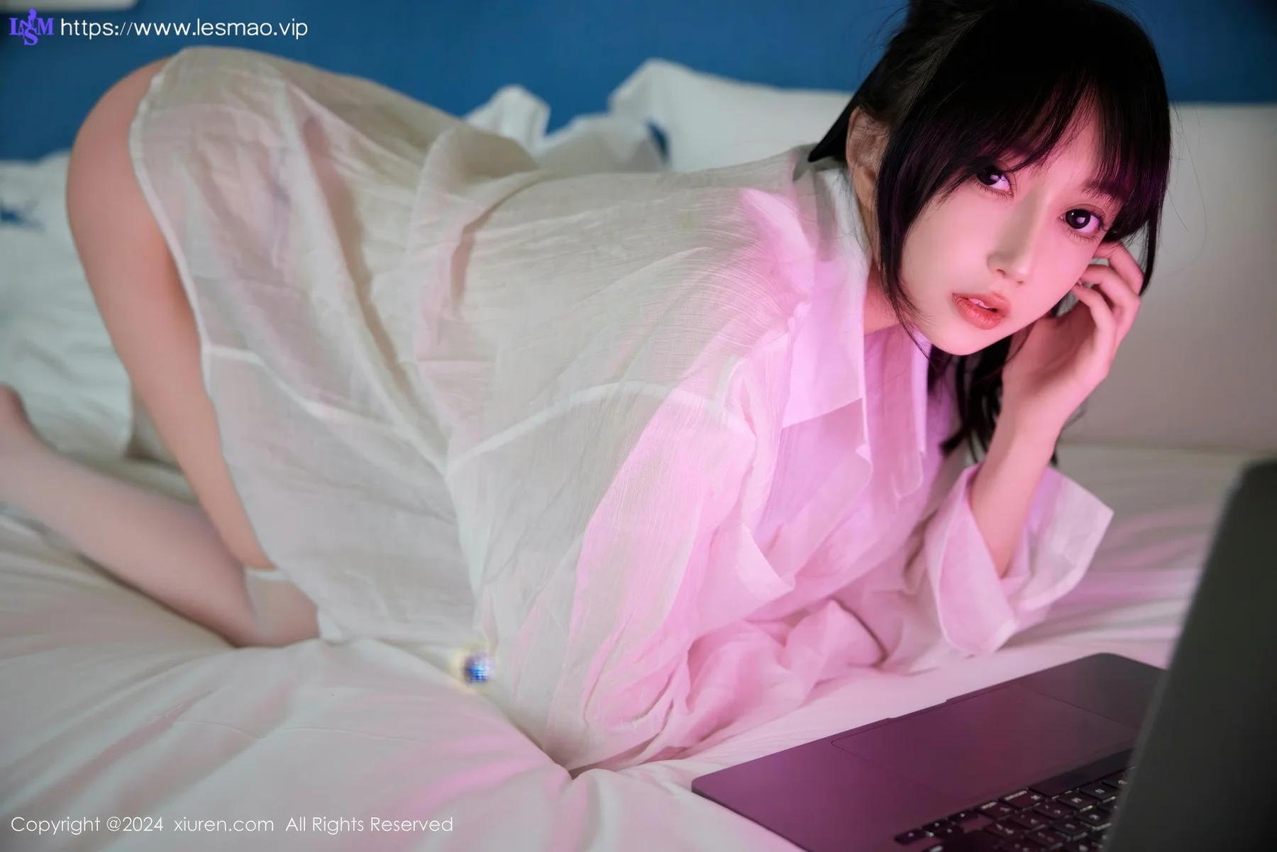 XiuRen 秀人 No.9274 玥儿玥er 玉体白衬衫白丝写真 - 12
