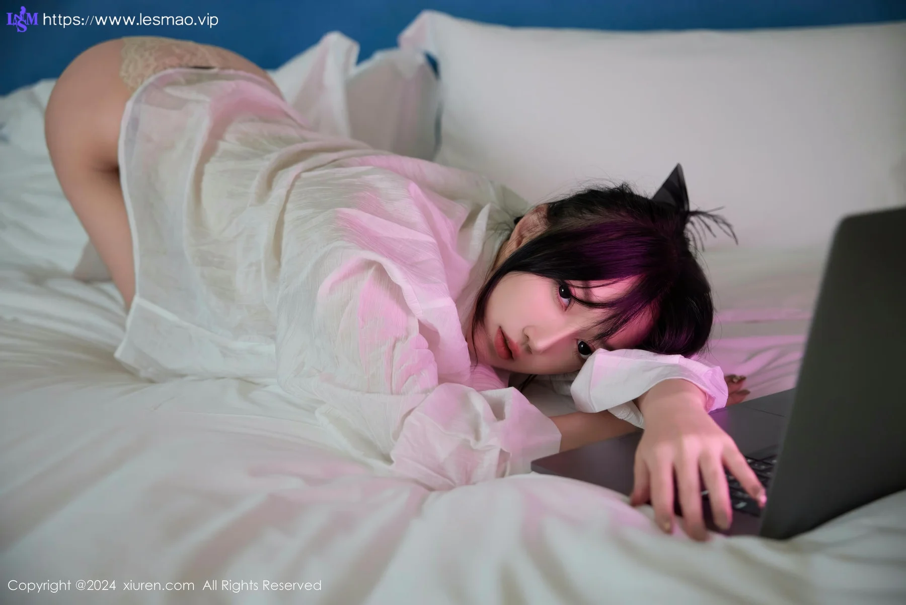 XiuRen 秀人 No.9274 玥儿玥er 玉体白衬衫白丝写真 - 16
