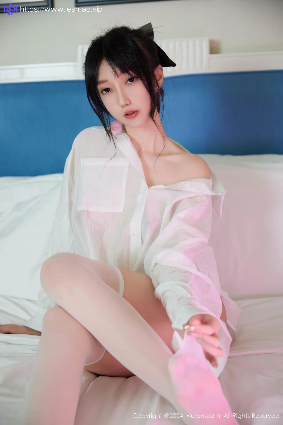 XiuRen 秀人 No.9274 玥儿玥er 玉体白衬衫白丝写真 - 20