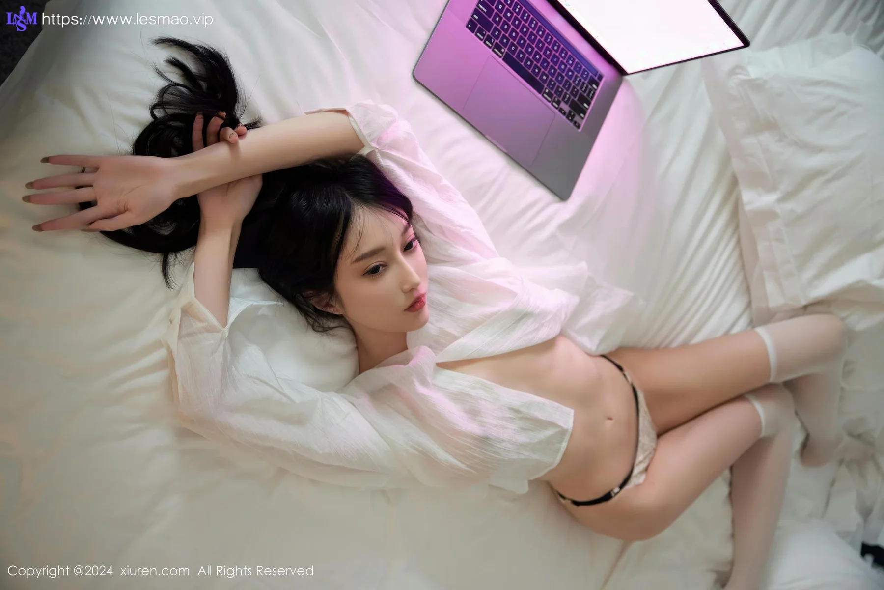 XiuRen 秀人 No.9274 玥儿玥er 玉体白衬衫白丝写真 - 34