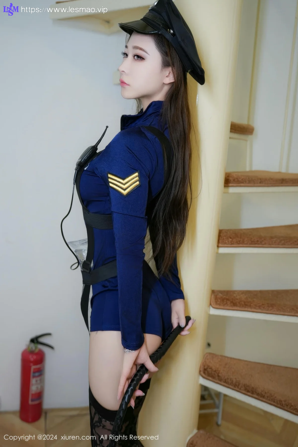 XiuRen 秀人 No.9280 糖糖 警花制服诱惑乳贴 - 12