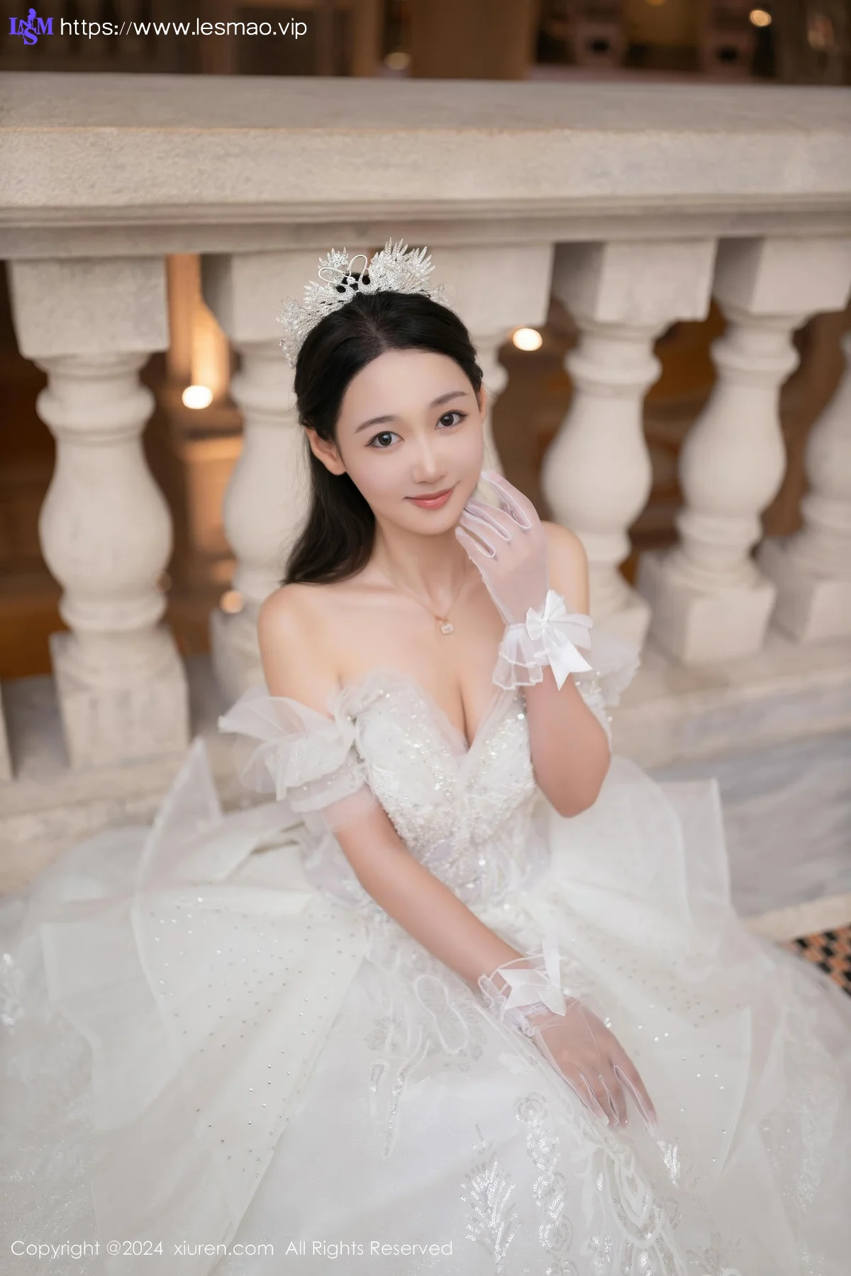 XiuRen 秀人 No.9283 唐安琪 透视婚纱女神 - 16