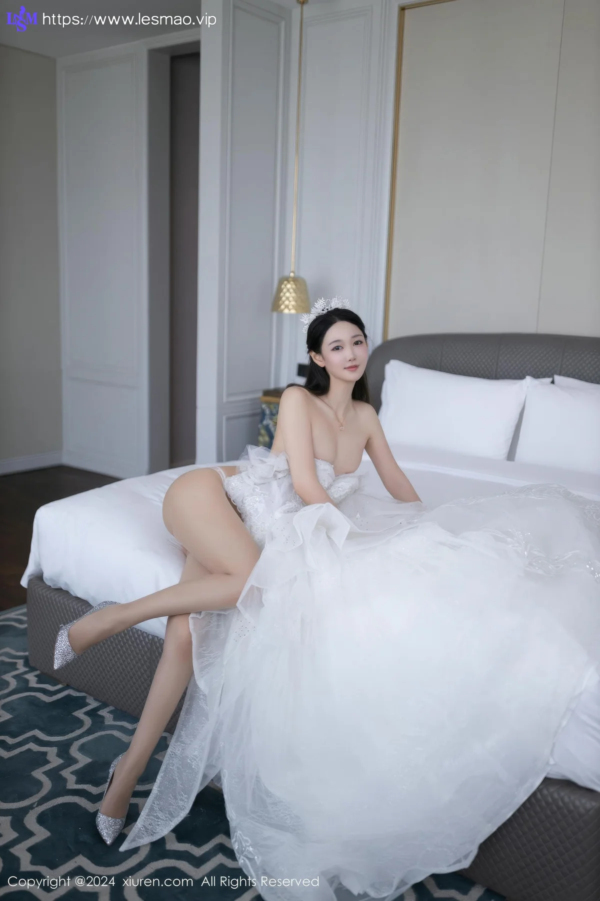 XiuRen 秀人 No.9283 唐安琪 透视婚纱女神 - 41