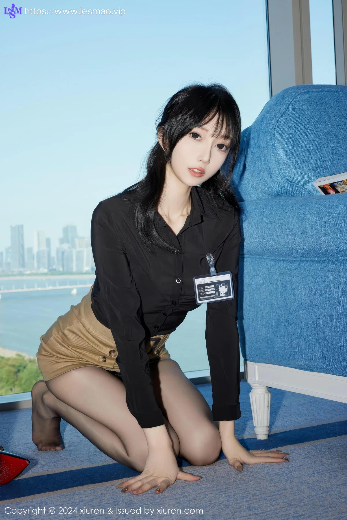 XiuRen 秀人 No.9309 玥儿玥er 短裙长腿黑丝 - 14