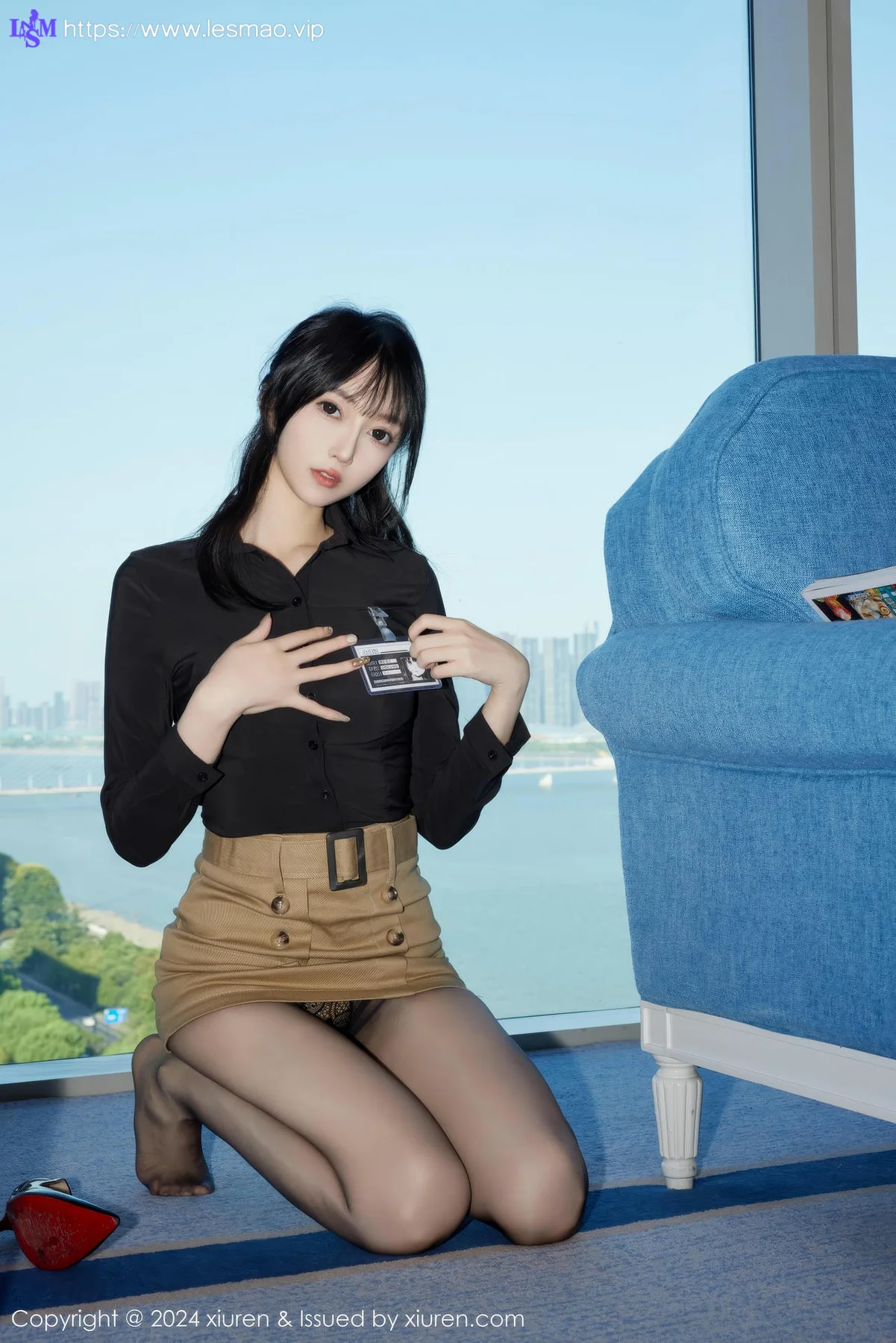 XiuRen 秀人 No.9309 玥儿玥er 短裙长腿黑丝 - 15