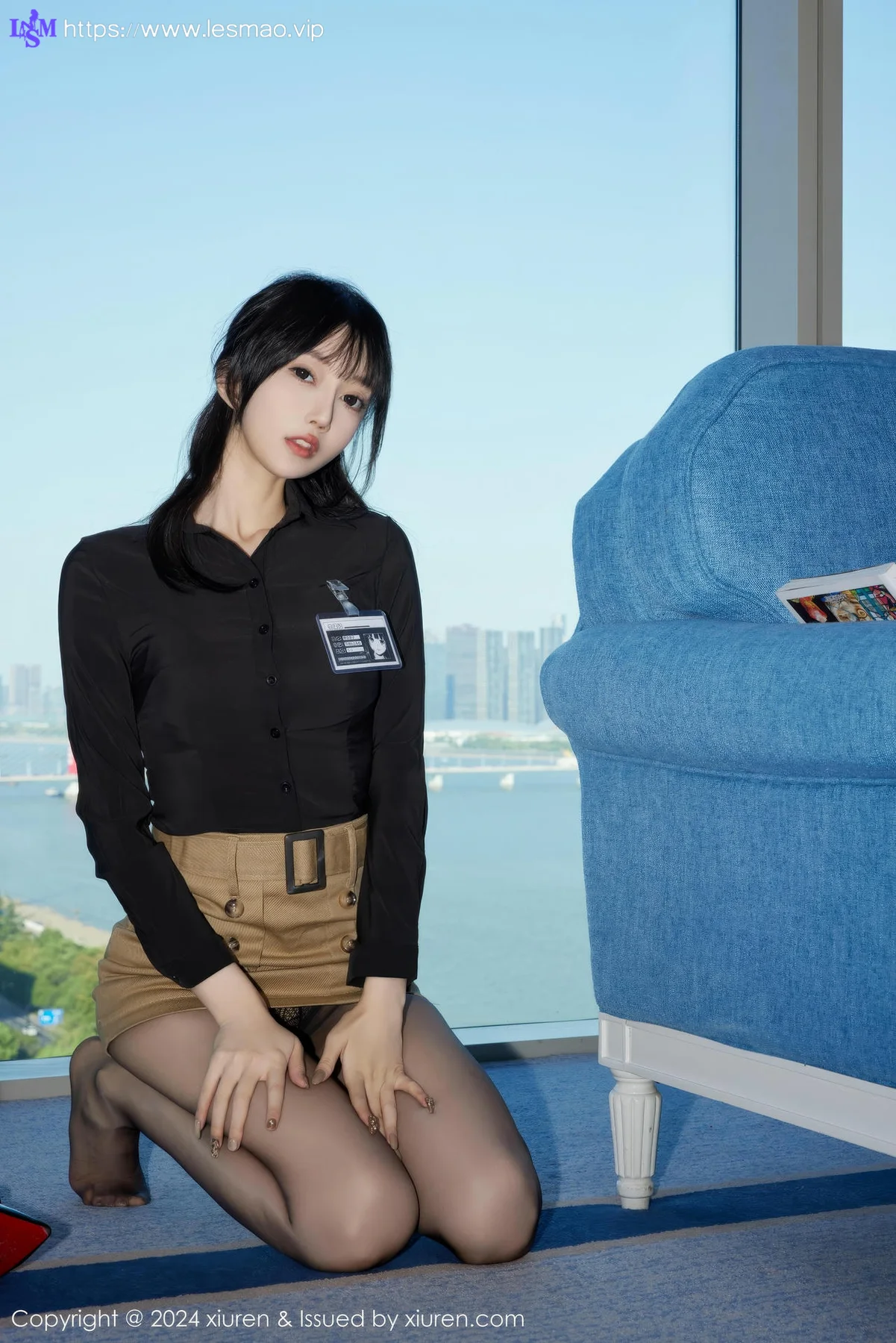 XiuRen 秀人 No.9309 玥儿玥er 短裙长腿黑丝 - 16