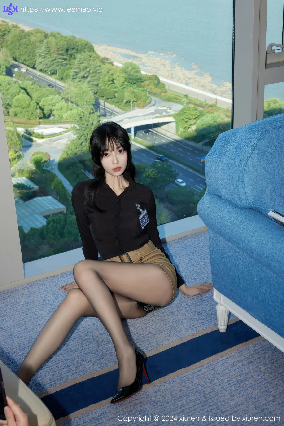 XiuRen 秀人 No.9309 玥儿玥er 短裙长腿黑丝 - 21
