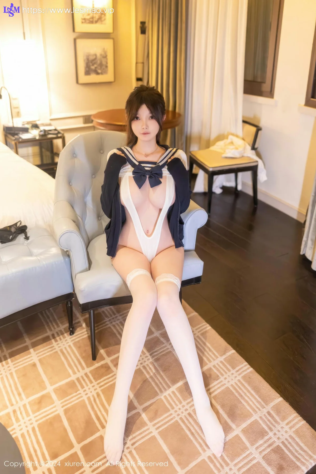 XiuRen 秀人 No.9315 糯美子MINIbabe 童颜巨乳白丝制服 - 67