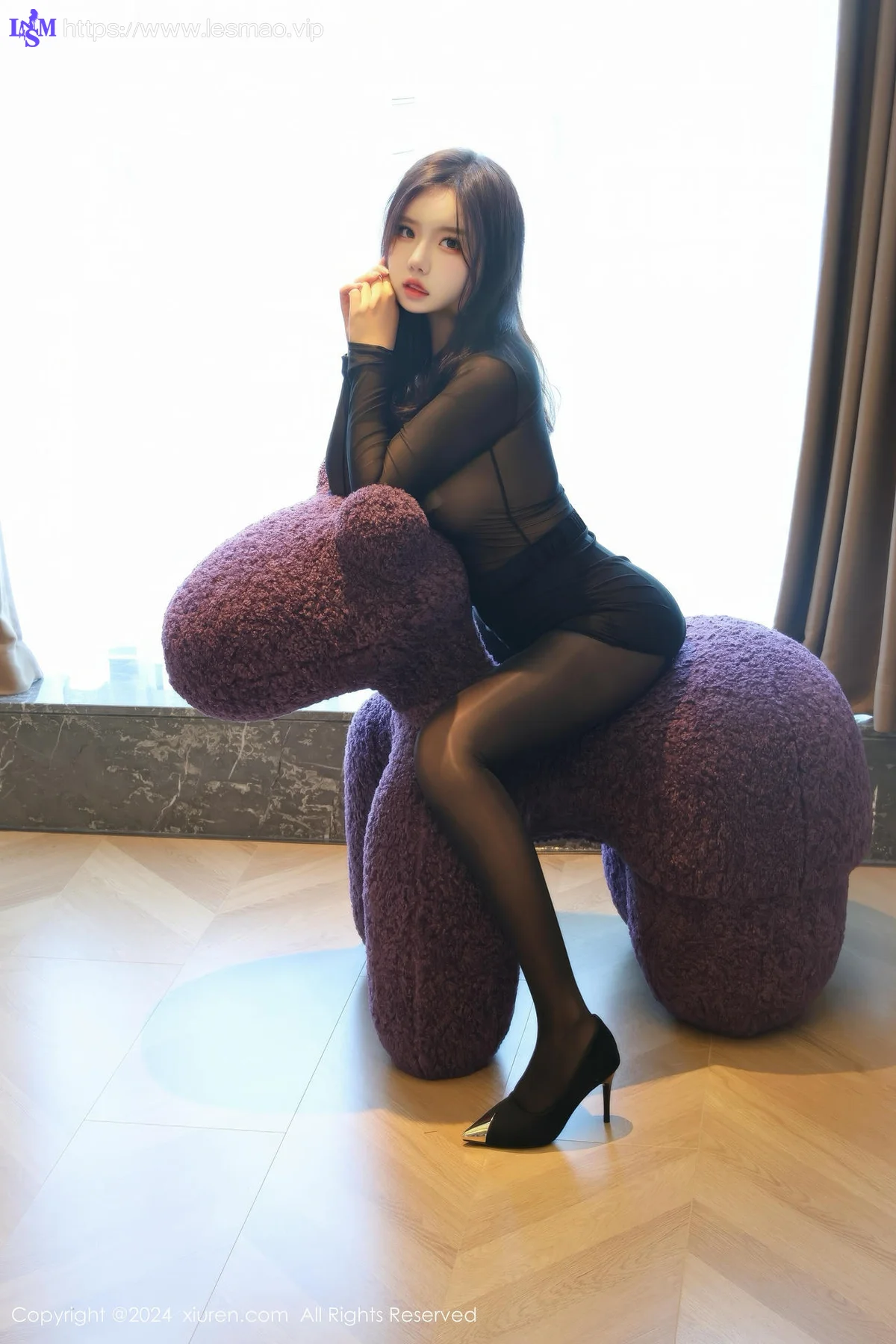XiuRen 秀人 No.9347 小薯条nienie 黑丝美腿高跟 - 12