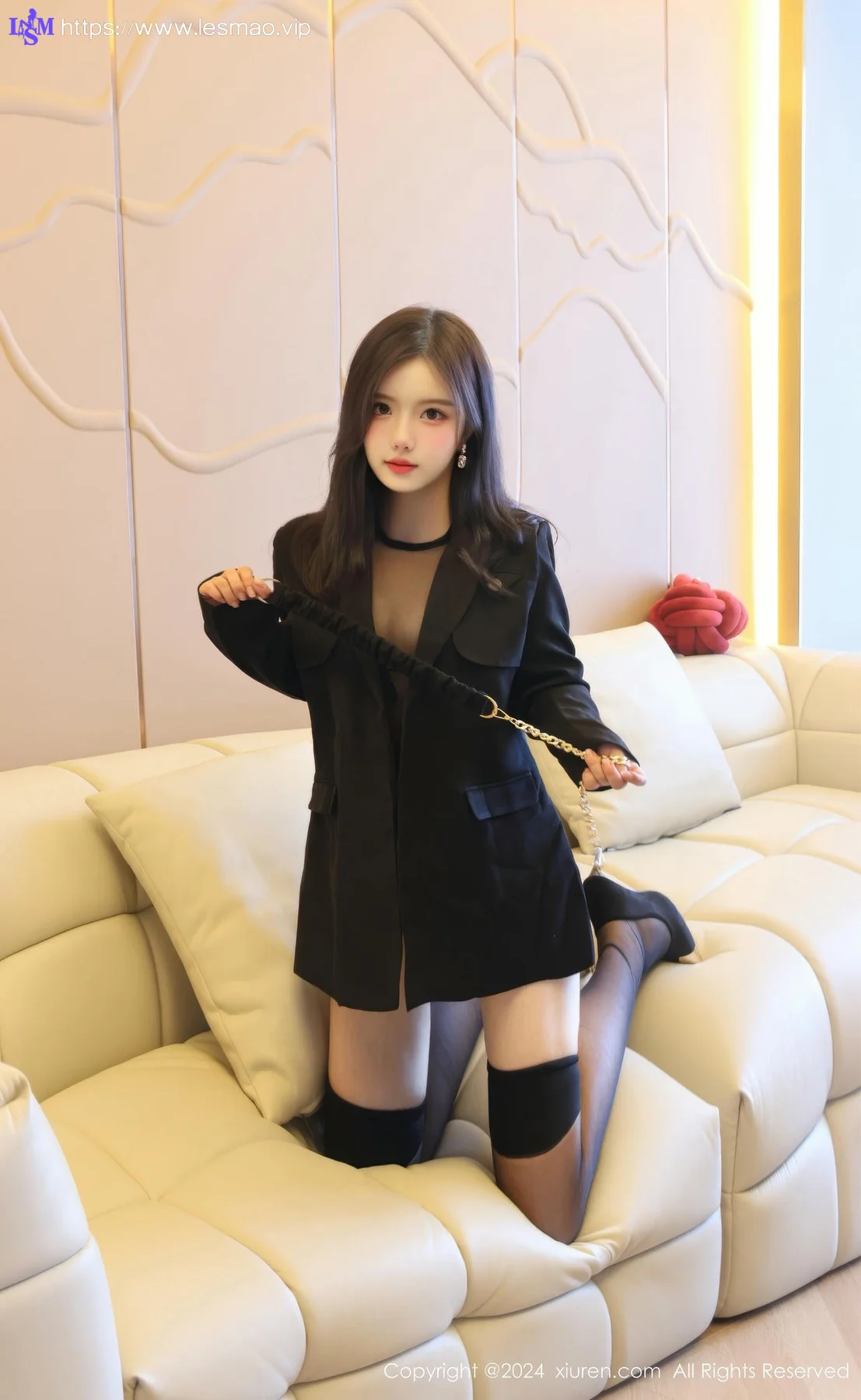 XiuRen 秀人 No.9347 小薯条nienie 黑丝美腿高跟 - 49