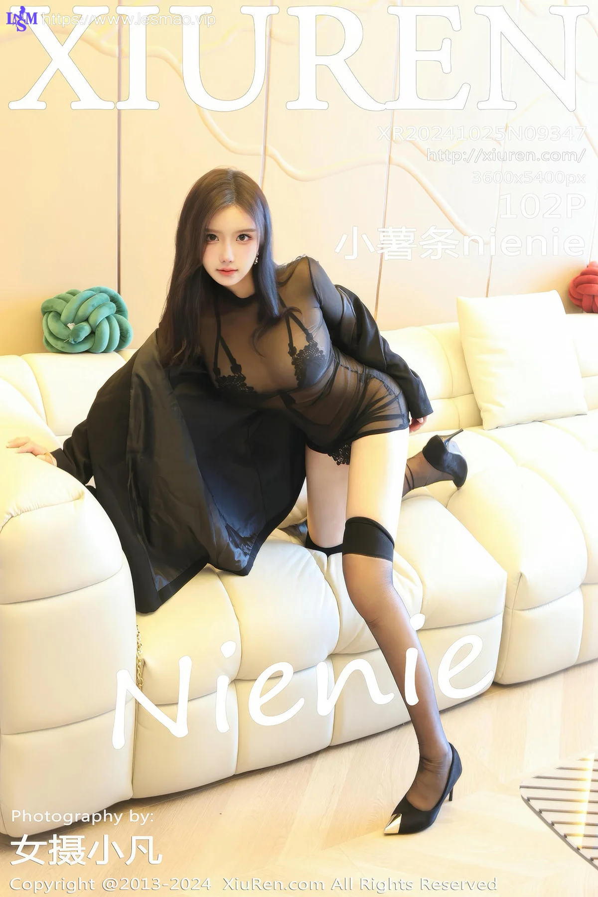 XiuRen 秀人 No.9347 小薯条nienie 黑丝美腿高跟 - 103