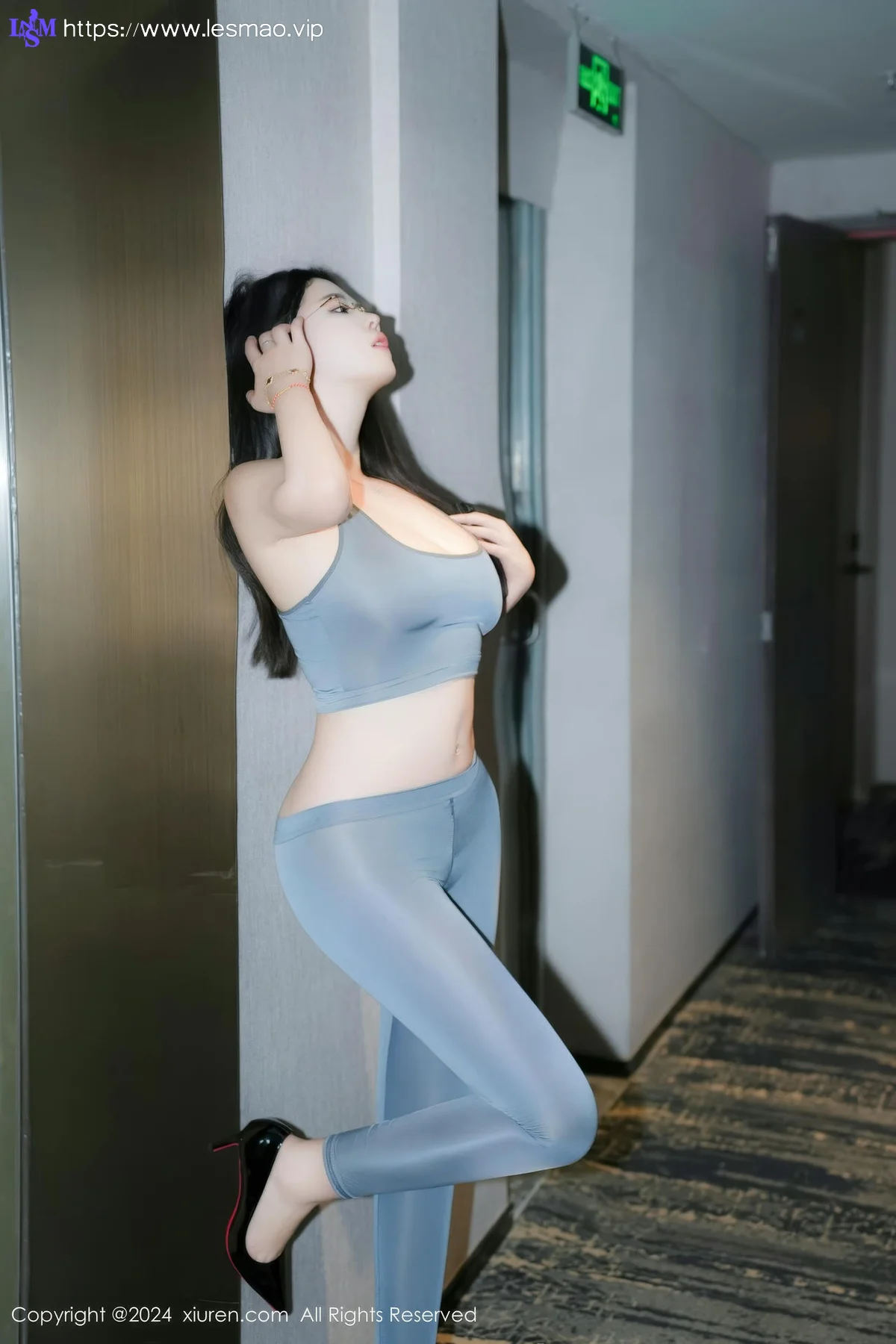 XiuRen 秀人 No.9357 樱桃小犊子 浴室 湿身翘臀 - 44