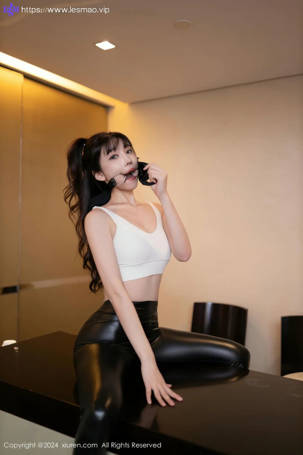 XiuRen 秀人 No.9377 陆萱萱皮裤捆绑诱惑写真 - 16