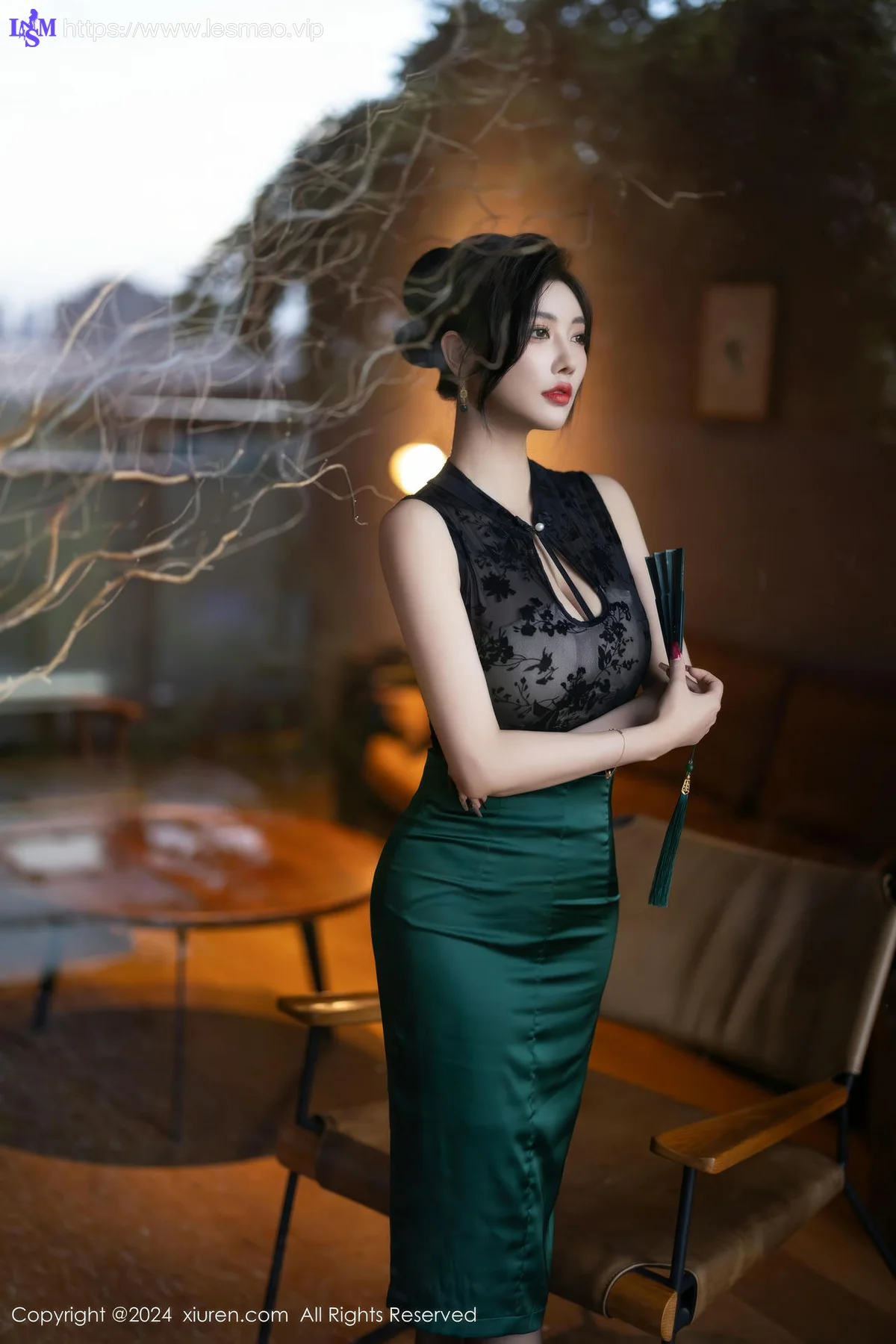 XiuRen 秀人 No.9384 杨晨晨Yome 蕾丝兔女郎 - 15