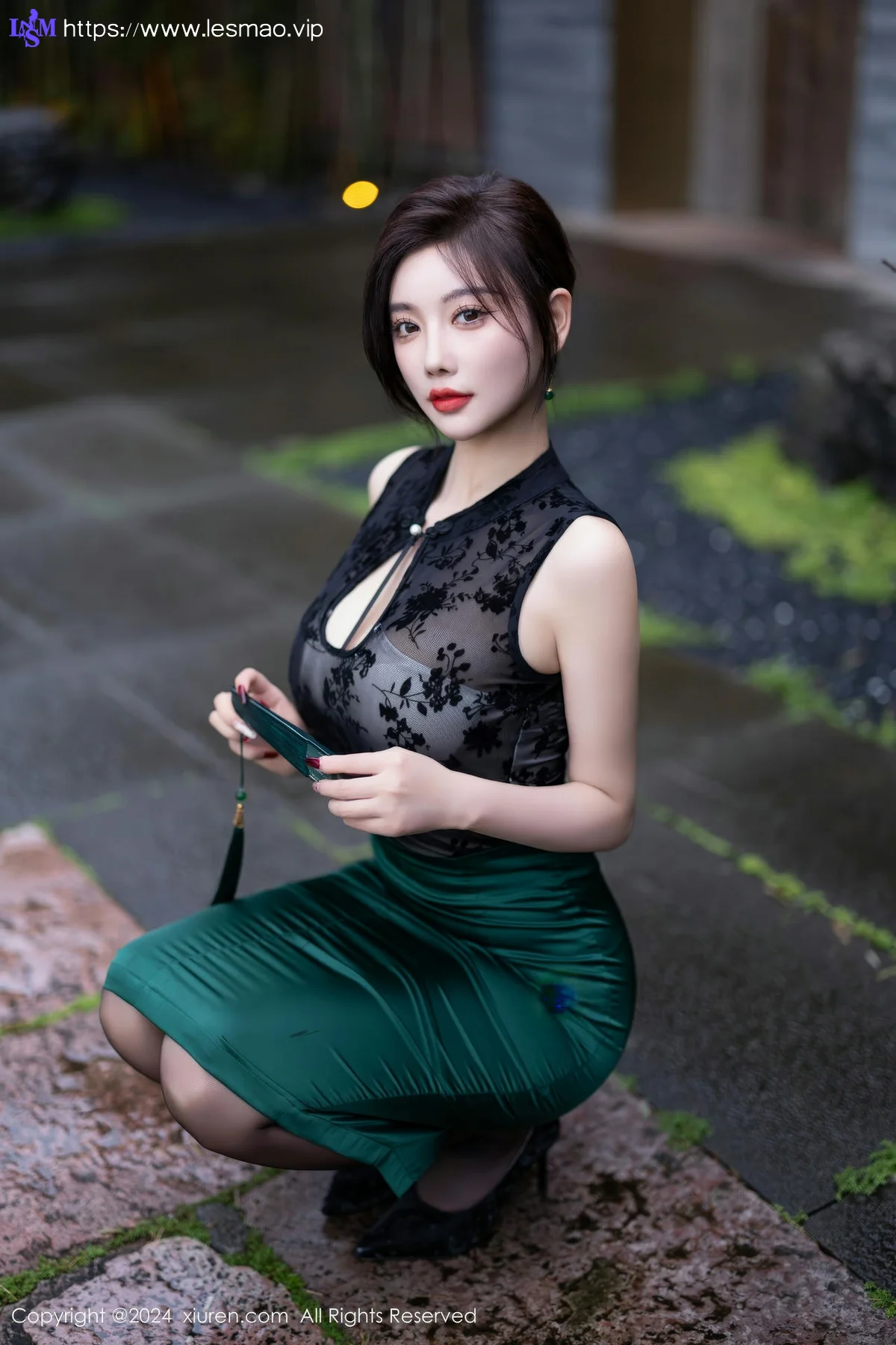 XiuRen 秀人 No.9384 杨晨晨Yome 蕾丝兔女郎 - 19