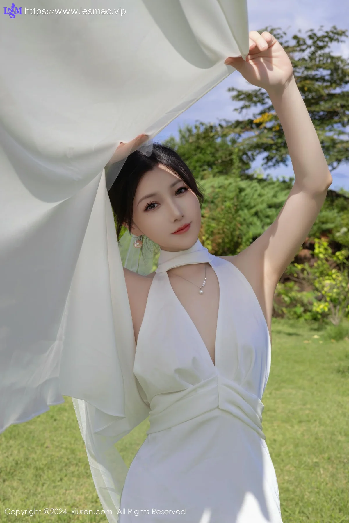 XiuRen 秀人 No.9387 鱼子酱Fish 妩媚新娘白纱 - 15
