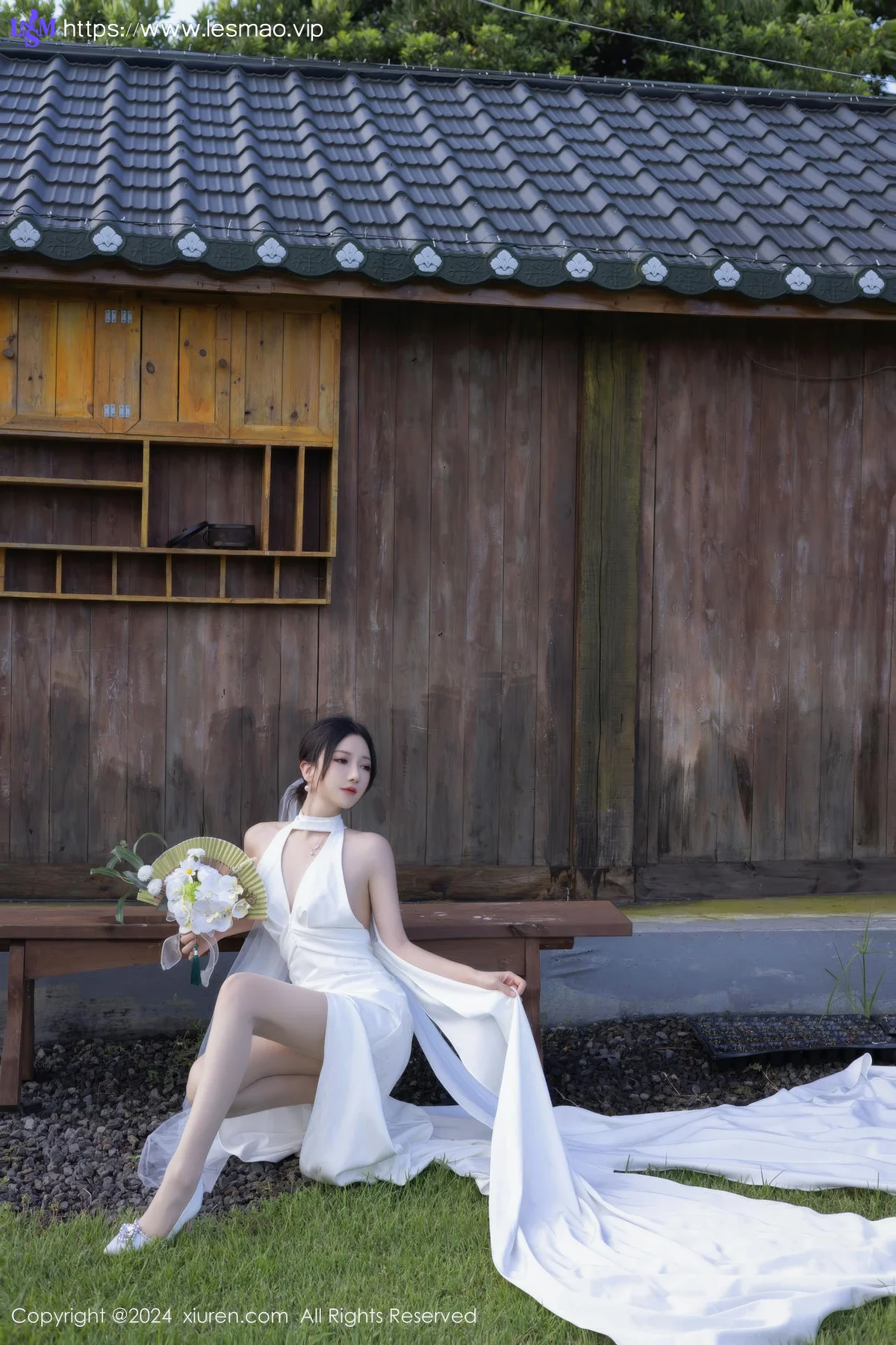 XiuRen 秀人 No.9387 鱼子酱Fish 妩媚新娘白纱 - 21
