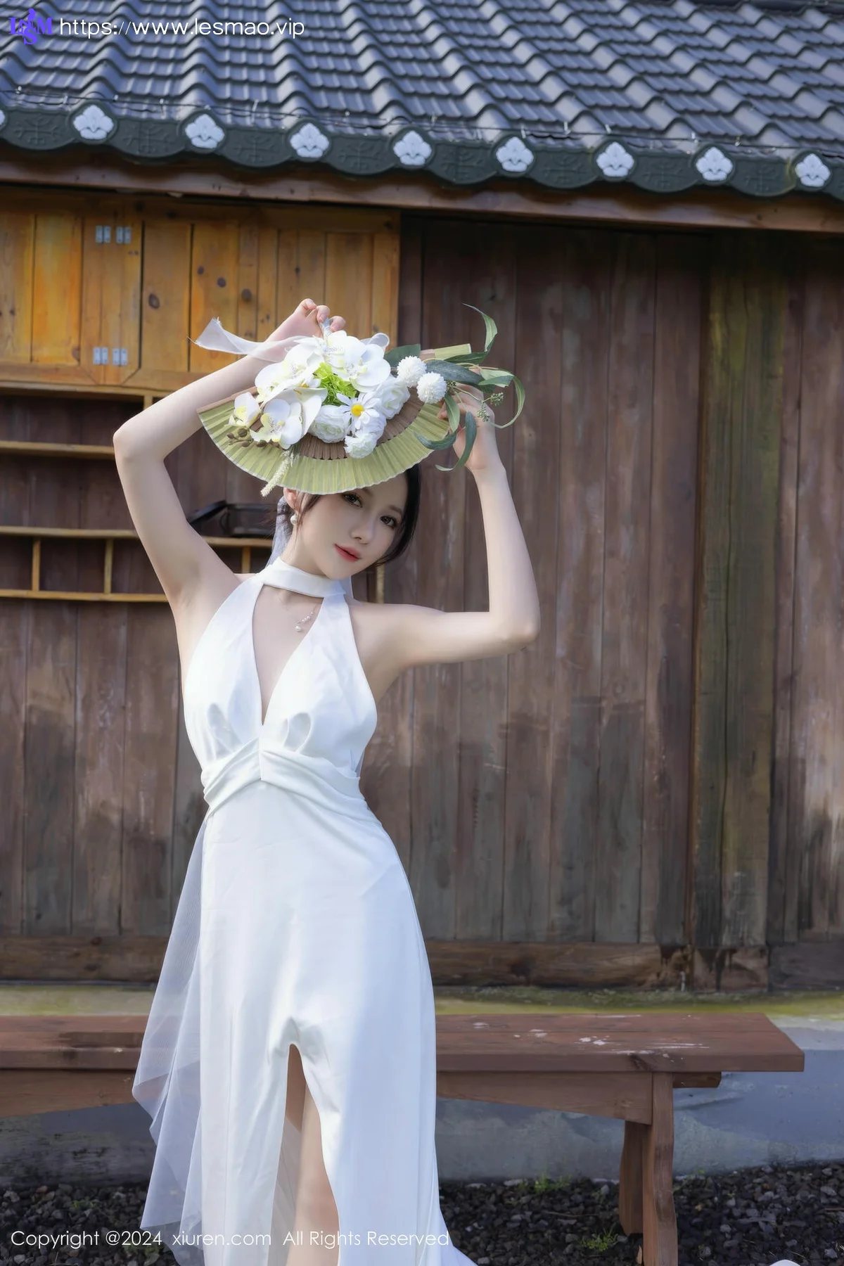 XiuRen 秀人 No.9387 鱼子酱Fish 妩媚新娘白纱 - 22