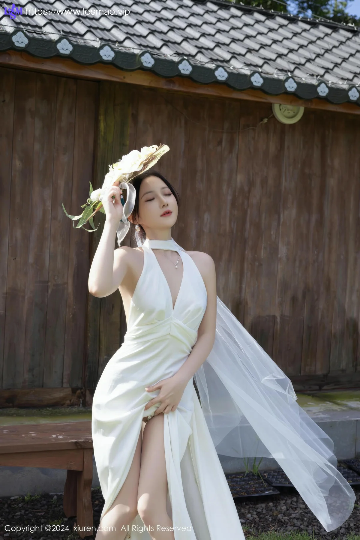 XiuRen 秀人 No.9387 鱼子酱Fish 妩媚新娘白纱 - 28