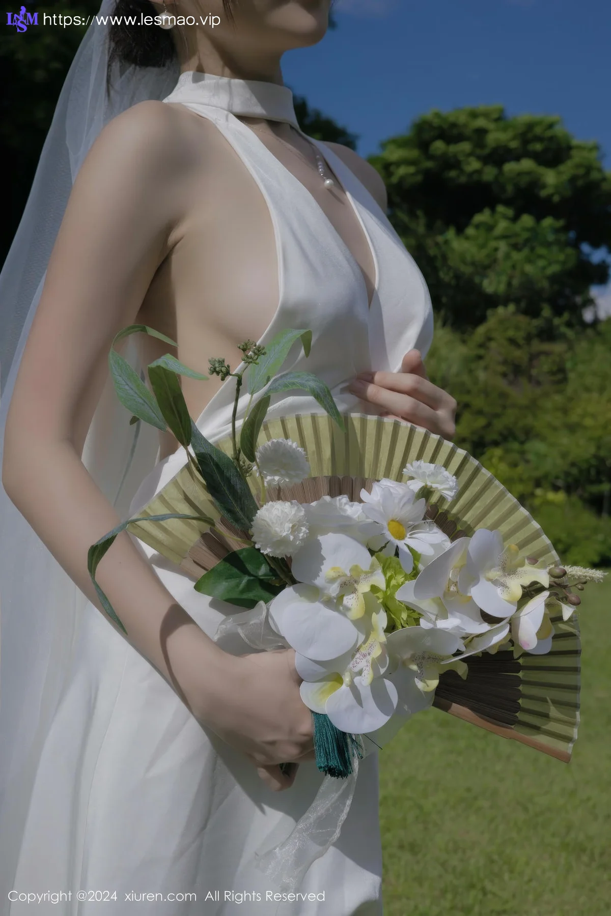 XiuRen 秀人 No.9387 鱼子酱Fish 妩媚新娘白纱 - 31