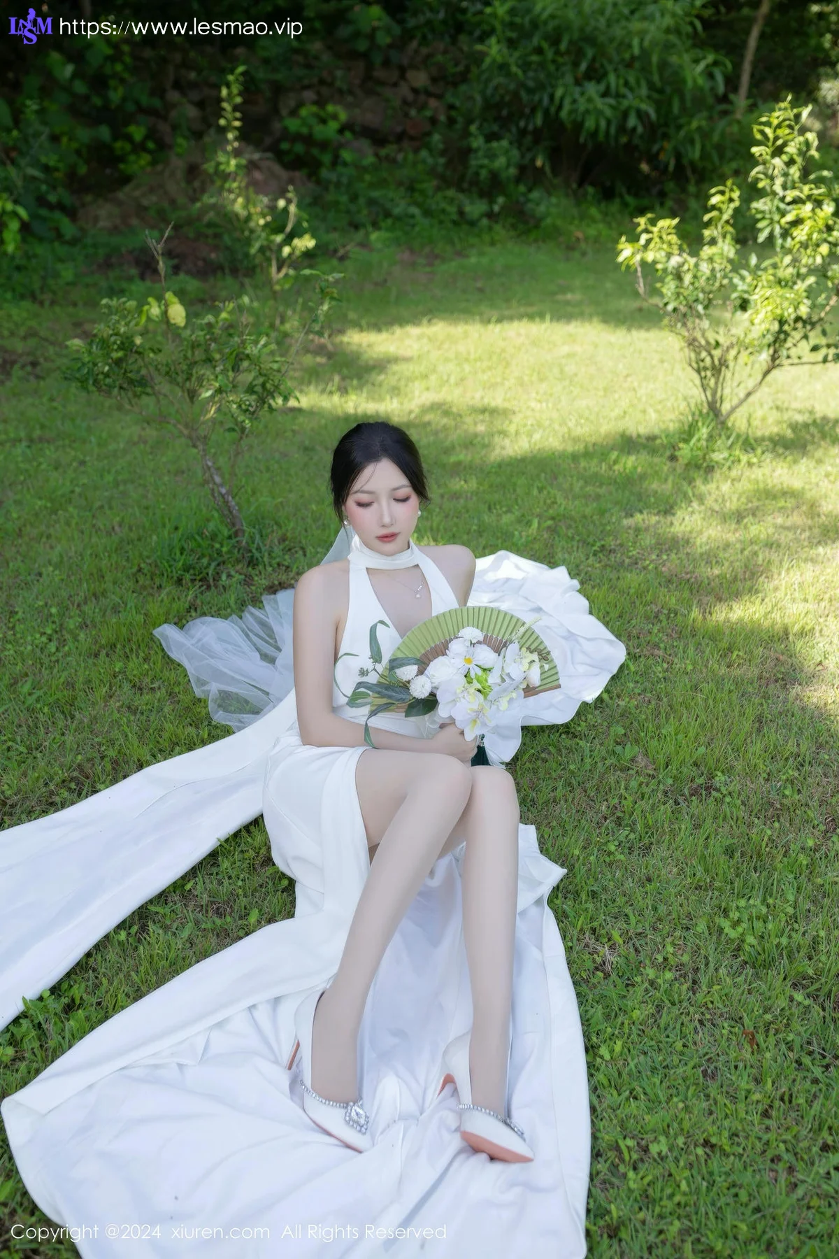 XiuRen 秀人 No.9387 鱼子酱Fish 妩媚新娘白纱 - 32