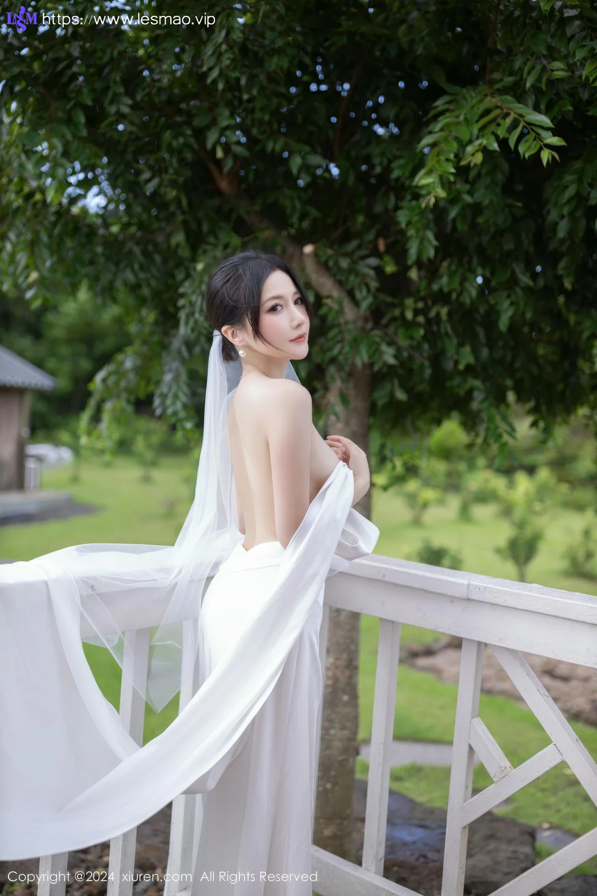 XiuRen 秀人 No.9387 鱼子酱Fish 妩媚新娘白纱 - 37