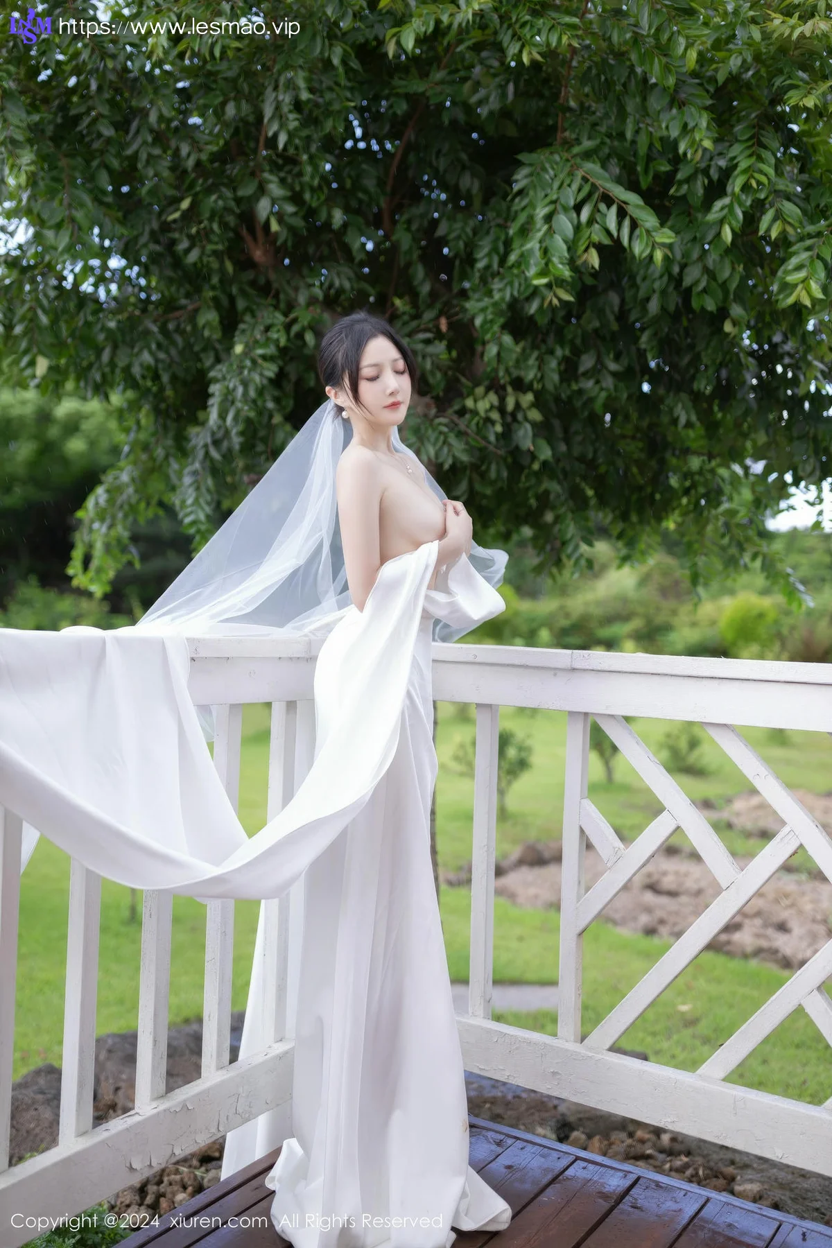 XiuRen 秀人 No.9387 鱼子酱Fish 妩媚新娘白纱 - 39