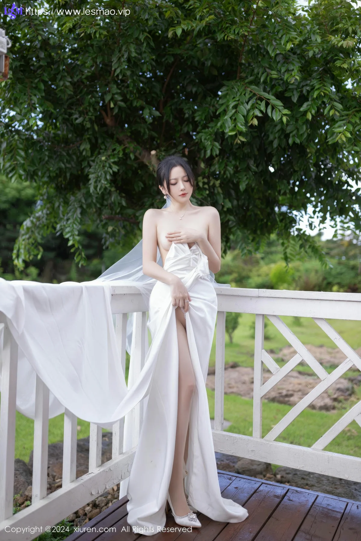XiuRen 秀人 No.9387 鱼子酱Fish 妩媚新娘白纱 - 41
