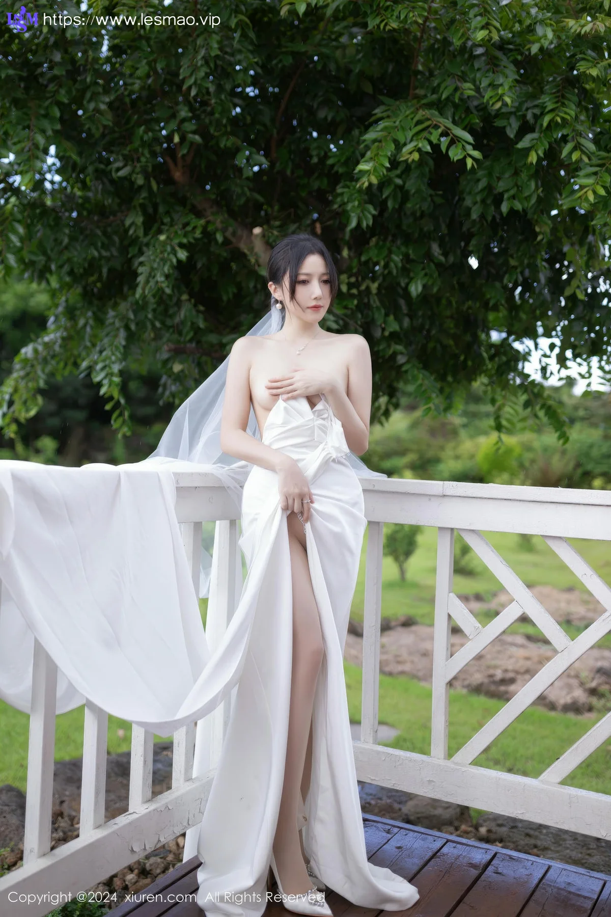 XiuRen 秀人 No.9387 鱼子酱Fish 妩媚新娘白纱 - 42