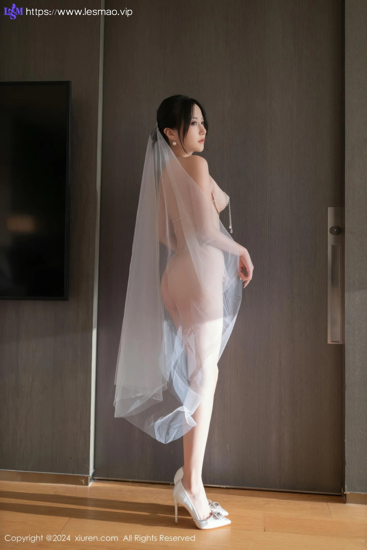 XiuRen 秀人 No.9387 鱼子酱Fish 妩媚新娘白纱 - 67