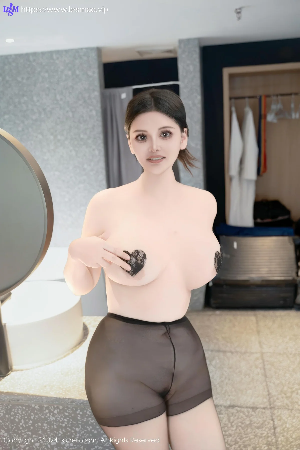 XiuRen 秀人 No.9394 陈三穗 大眼睛美女爆乳乳贴 - 52