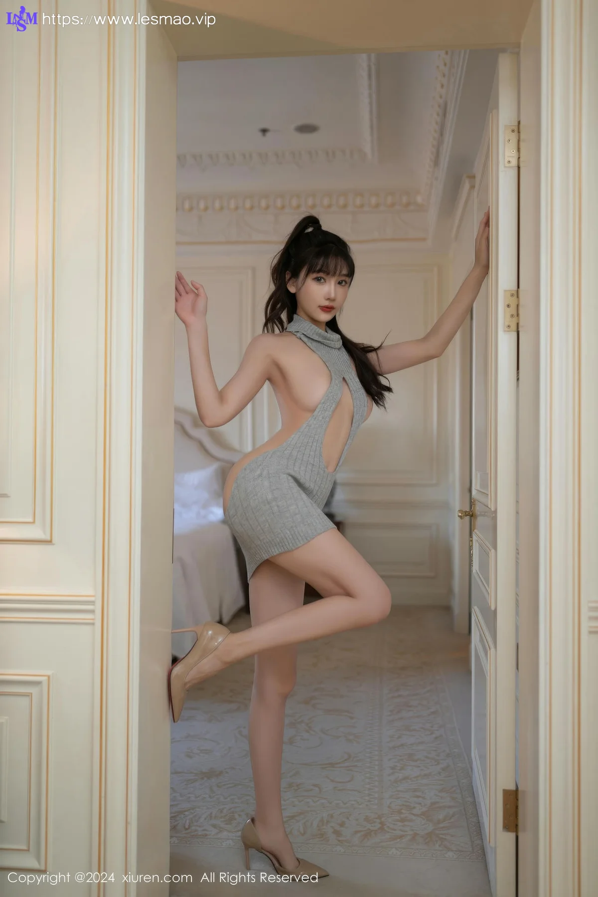 XiuRen 秀人 No.9413 陆萱萱肉色连体衣 - 70