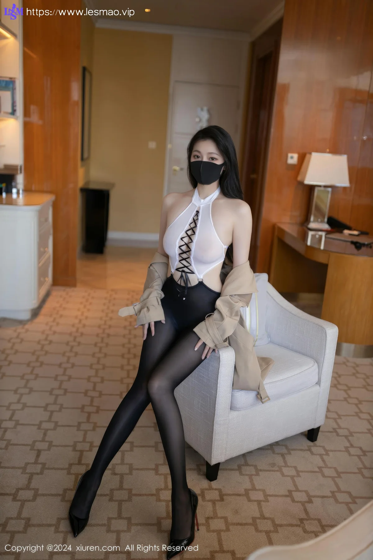 XiuRen 秀人 No.9436 安然anran情趣制服黑丝 - 11