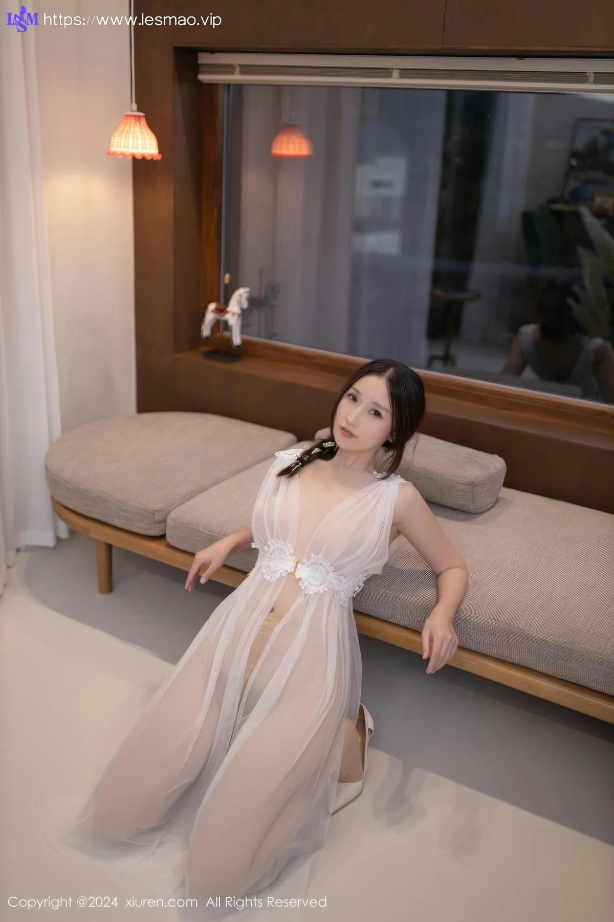 XiuRen 秀人 No.9442 杏子Yada 玉背白丝美腿 - 40