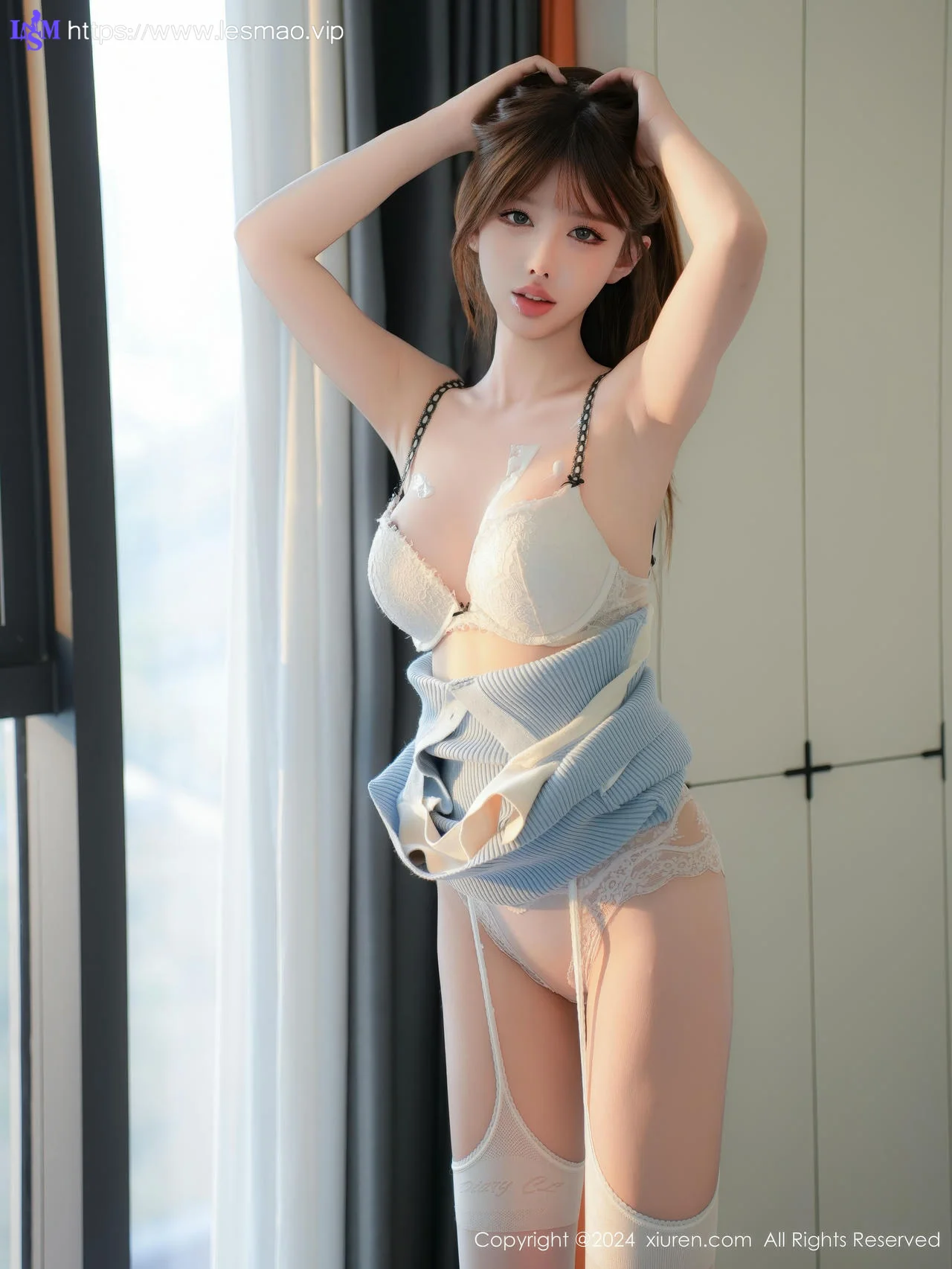 XiuRen 秀人 No.9458 李金金 白丝奶油气质美女 - 54
