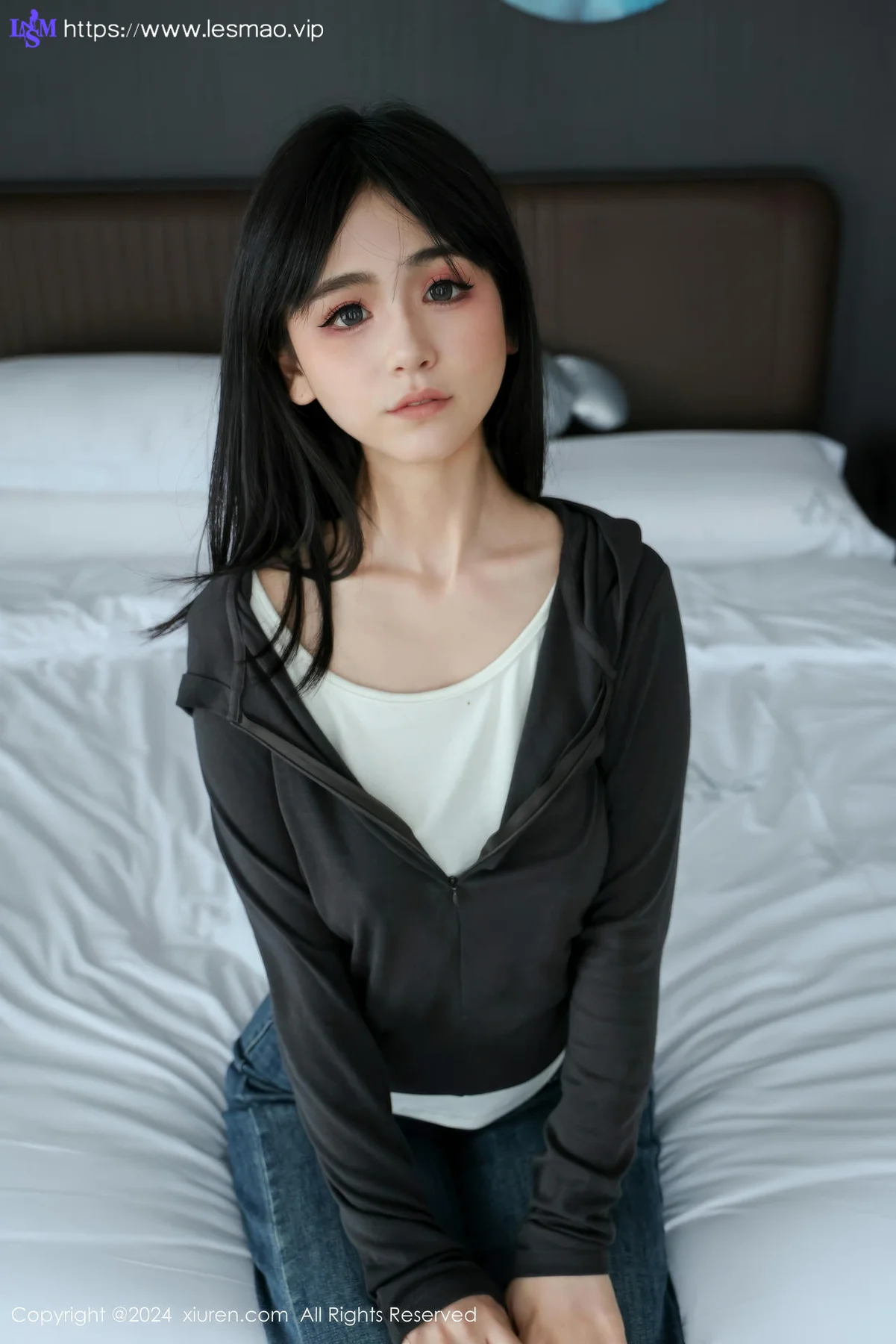 XiuRen 秀人 No.9464 奶芙乔乔 透视黑丝连体衣 - 11