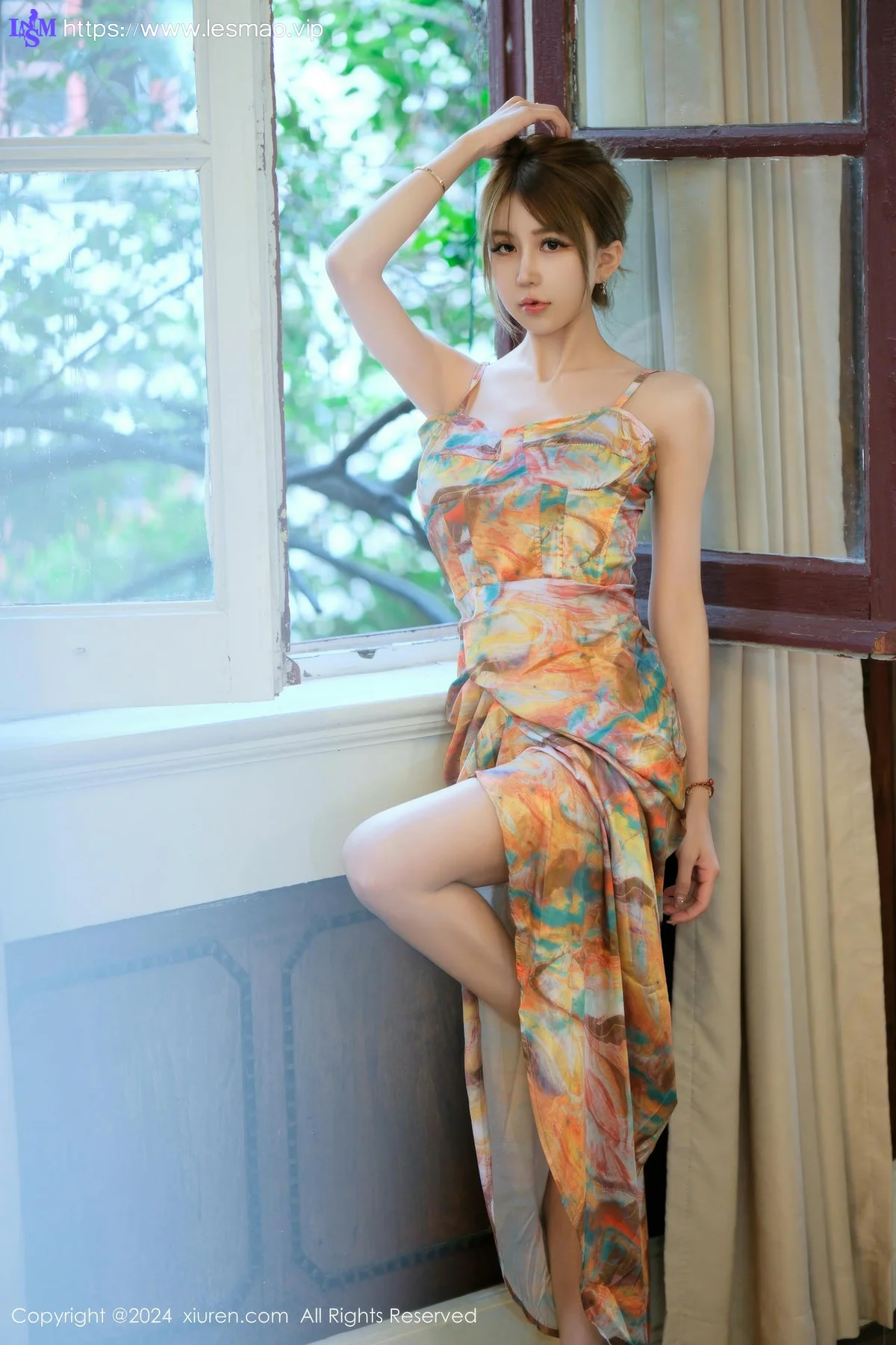XiuRen 秀人 No.9465 Zoe柚柚 美胸爆乳裙 - 22