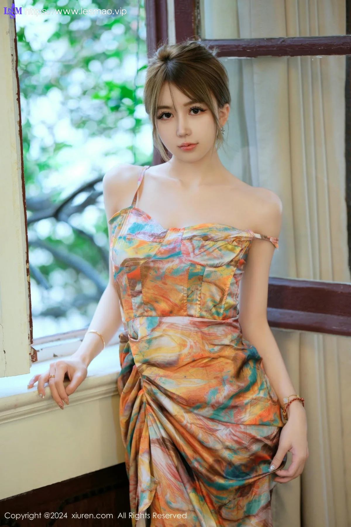 XiuRen 秀人 No.9465 Zoe柚柚 美胸爆乳裙 - 23