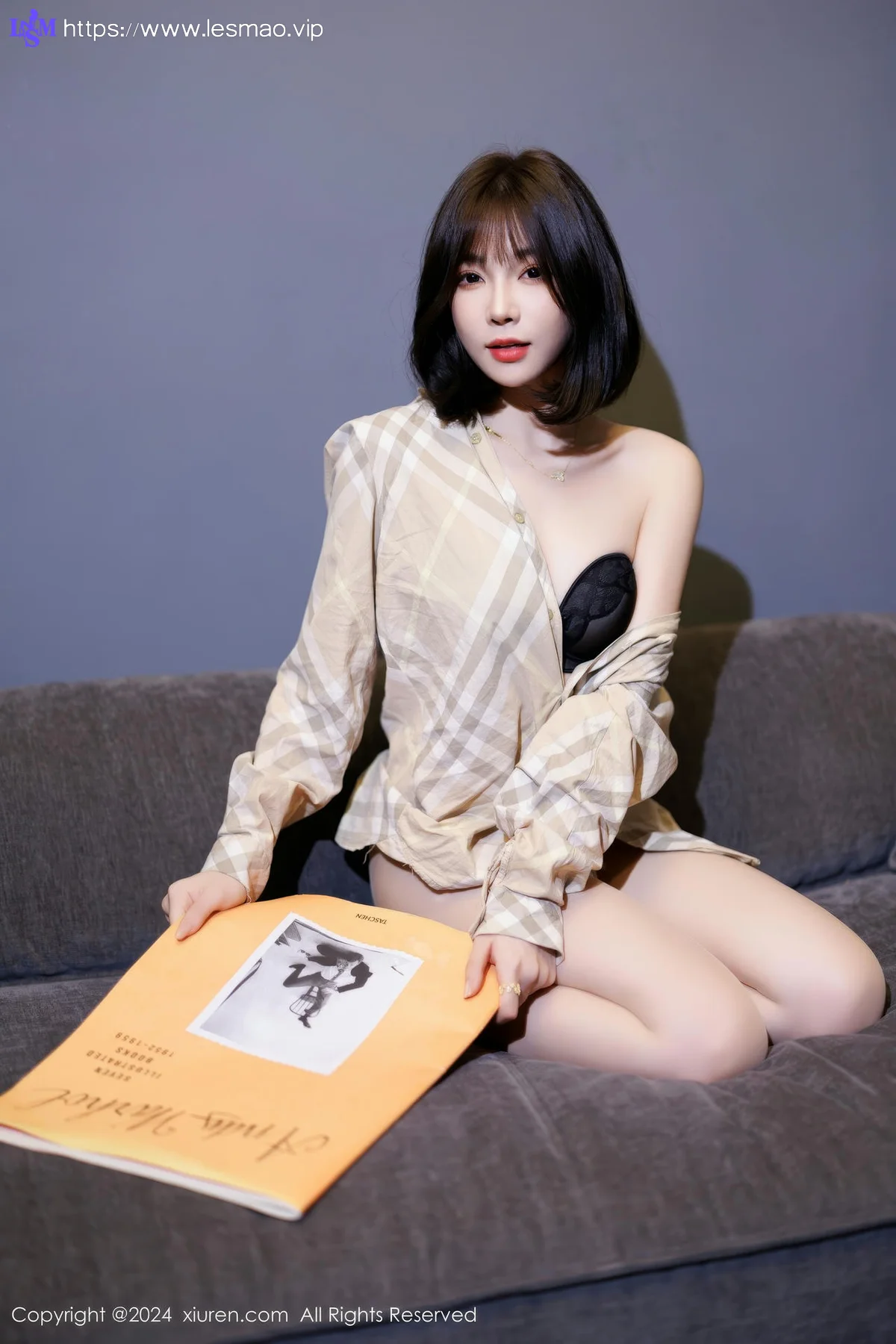 XiuRen 秀人 No.9482 徐莉芝Booty 紫色风情黑丝 - 76