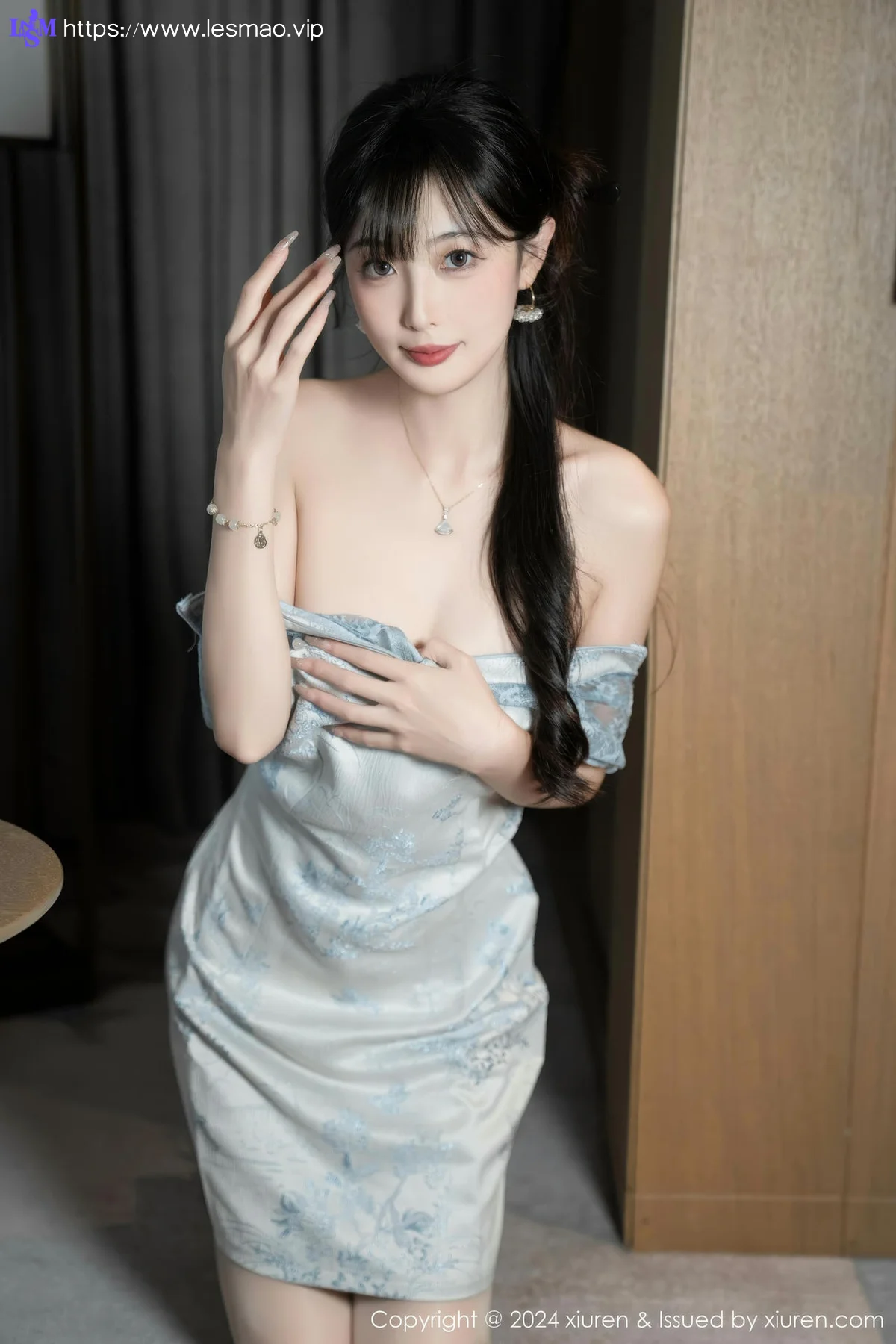 XiuRen 秀人 No.9487 林星阑 高跟白色内衣丁字裤 - 50