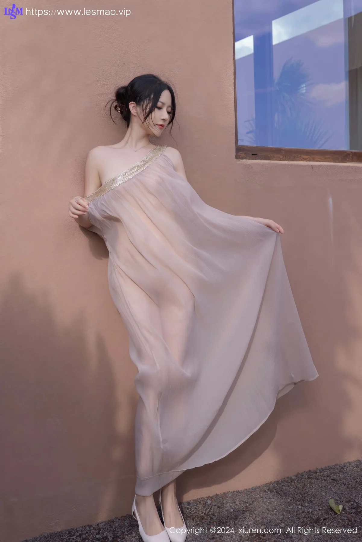 XiuRen 秀人 No.9492 鱼子酱Fish 透视纱裙香肩美女 - 14