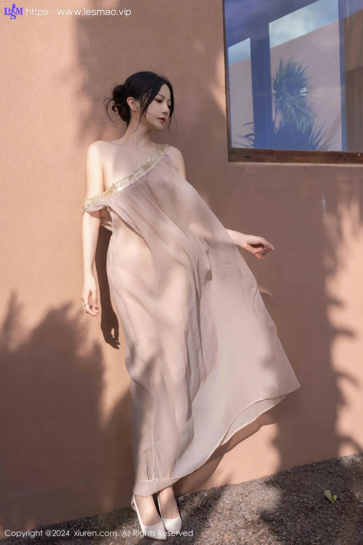 XiuRen 秀人 No.9492 鱼子酱Fish 透视纱裙香肩美女 - 15