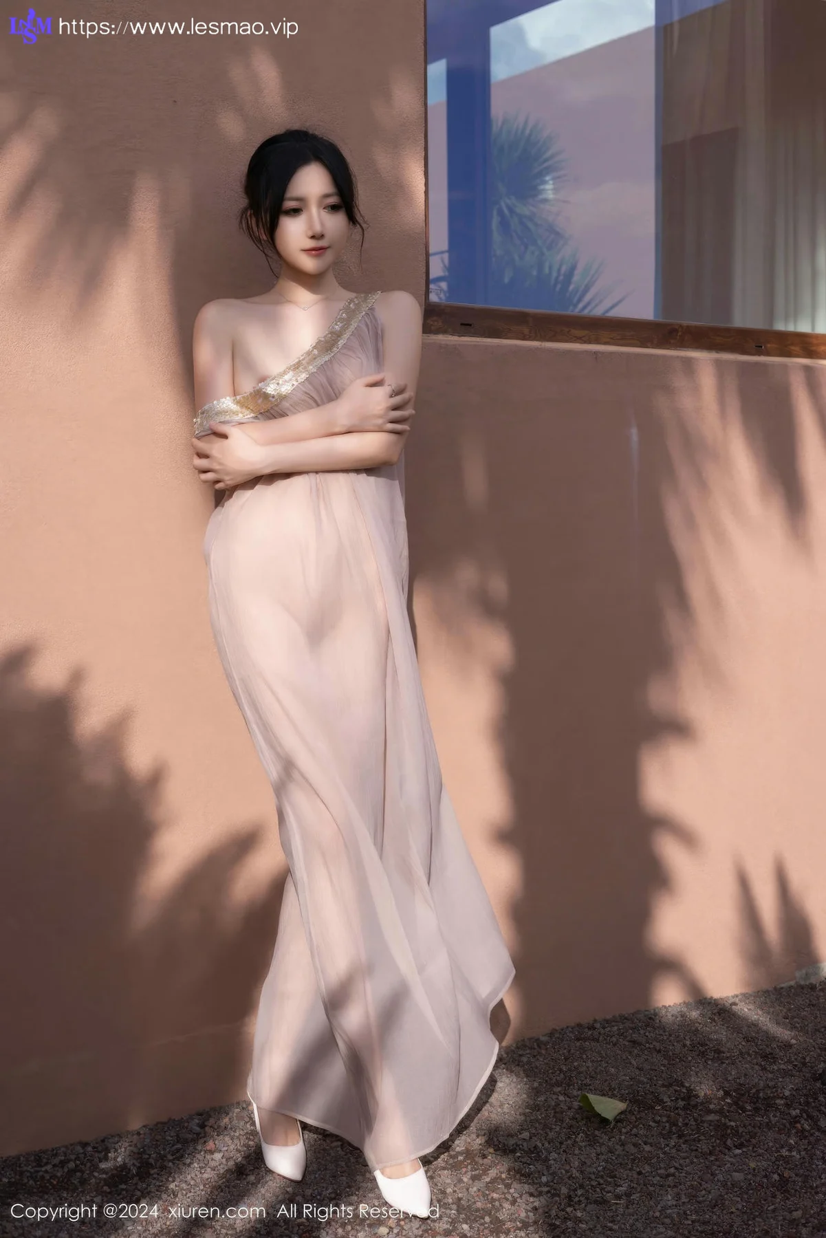 XiuRen 秀人 No.9492 鱼子酱Fish 透视纱裙香肩美女 - 16