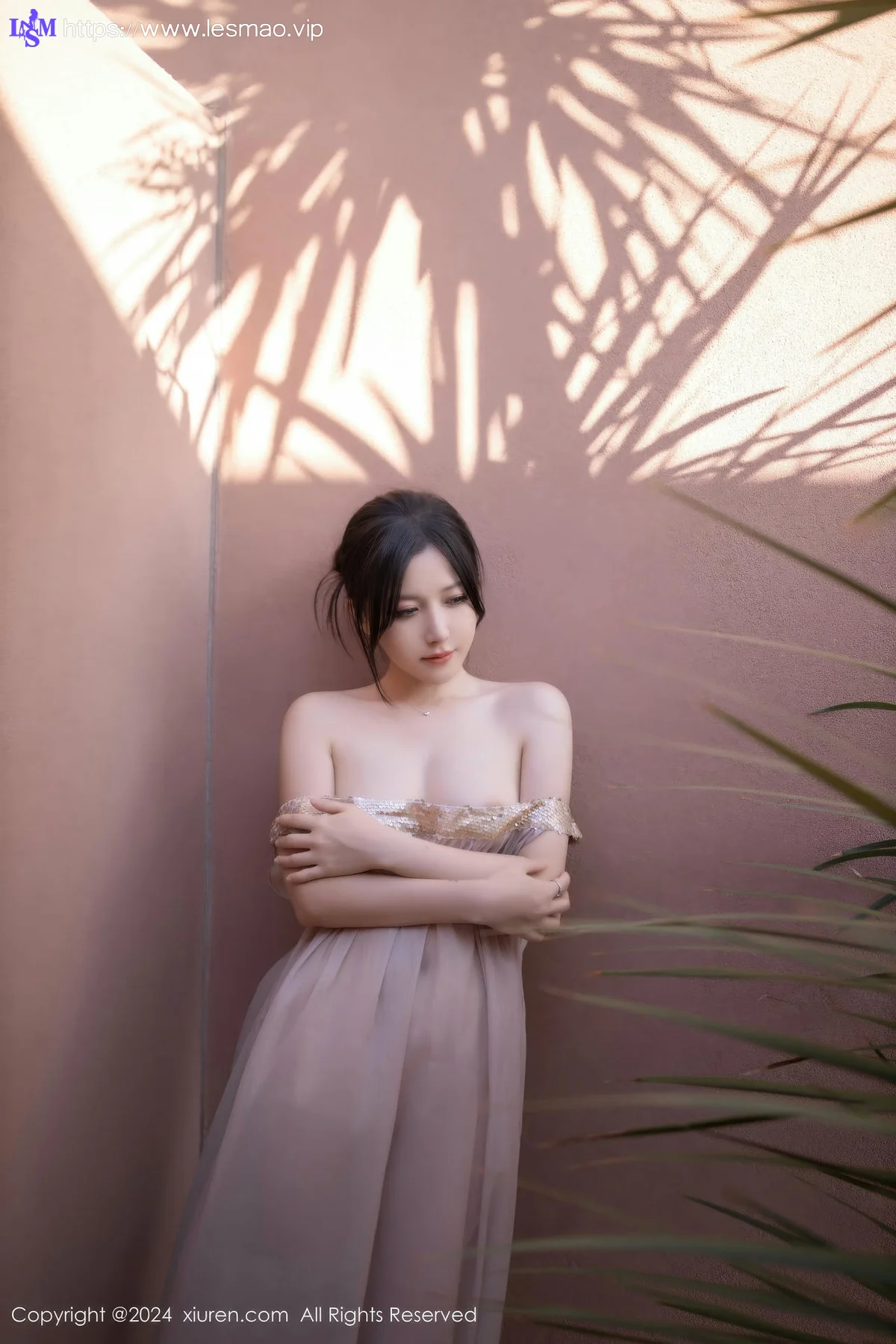 XiuRen 秀人 No.9492 鱼子酱Fish 透视纱裙香肩美女 - 42