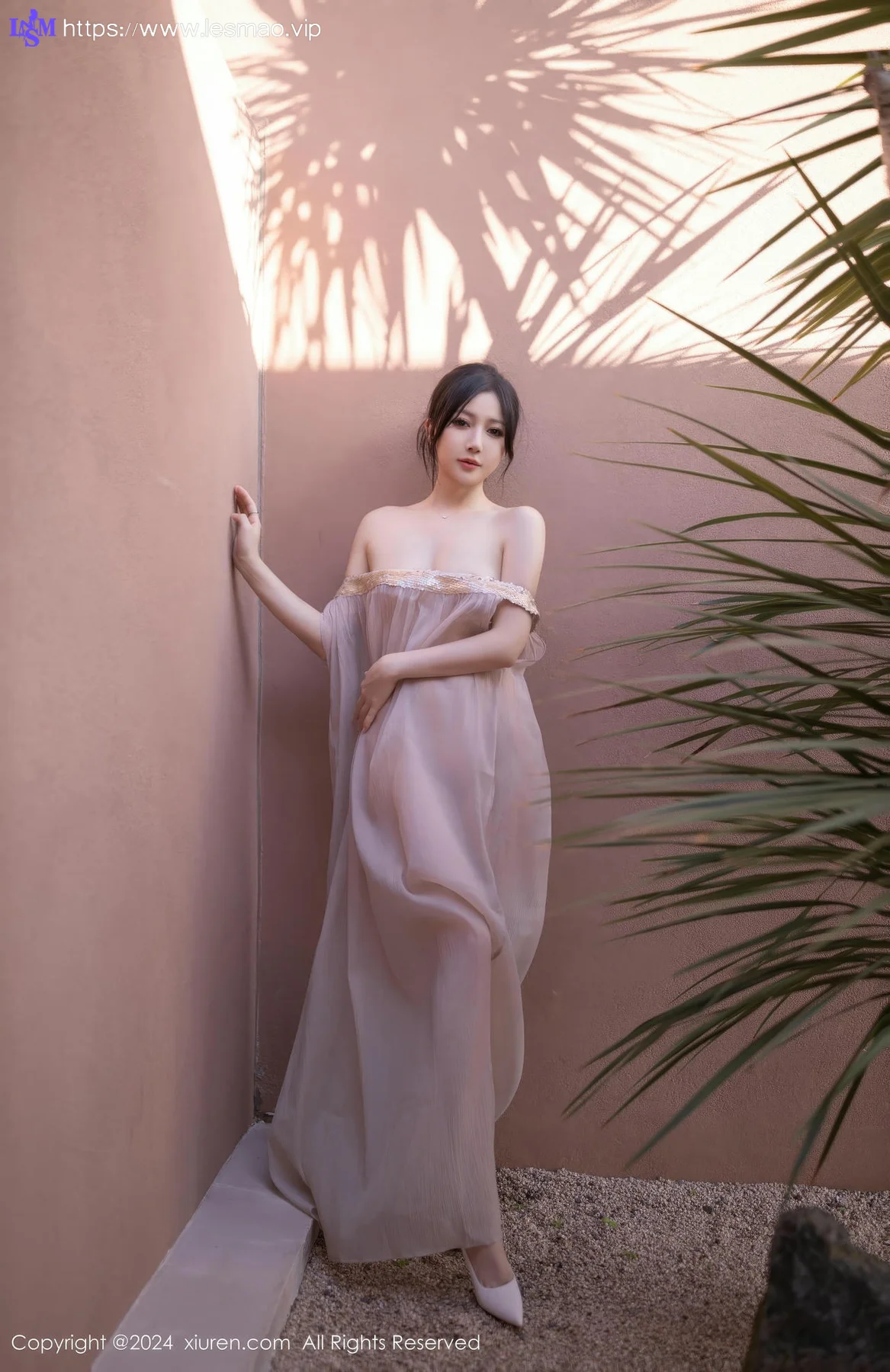XiuRen 秀人 No.9492 鱼子酱Fish 透视纱裙香肩美女 - 43