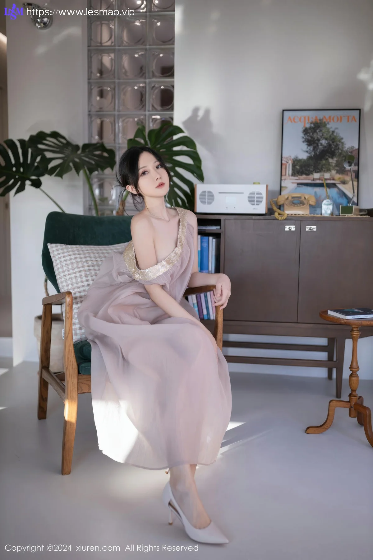 XiuRen 秀人 No.9492 鱼子酱Fish 透视纱裙香肩美女 - 45