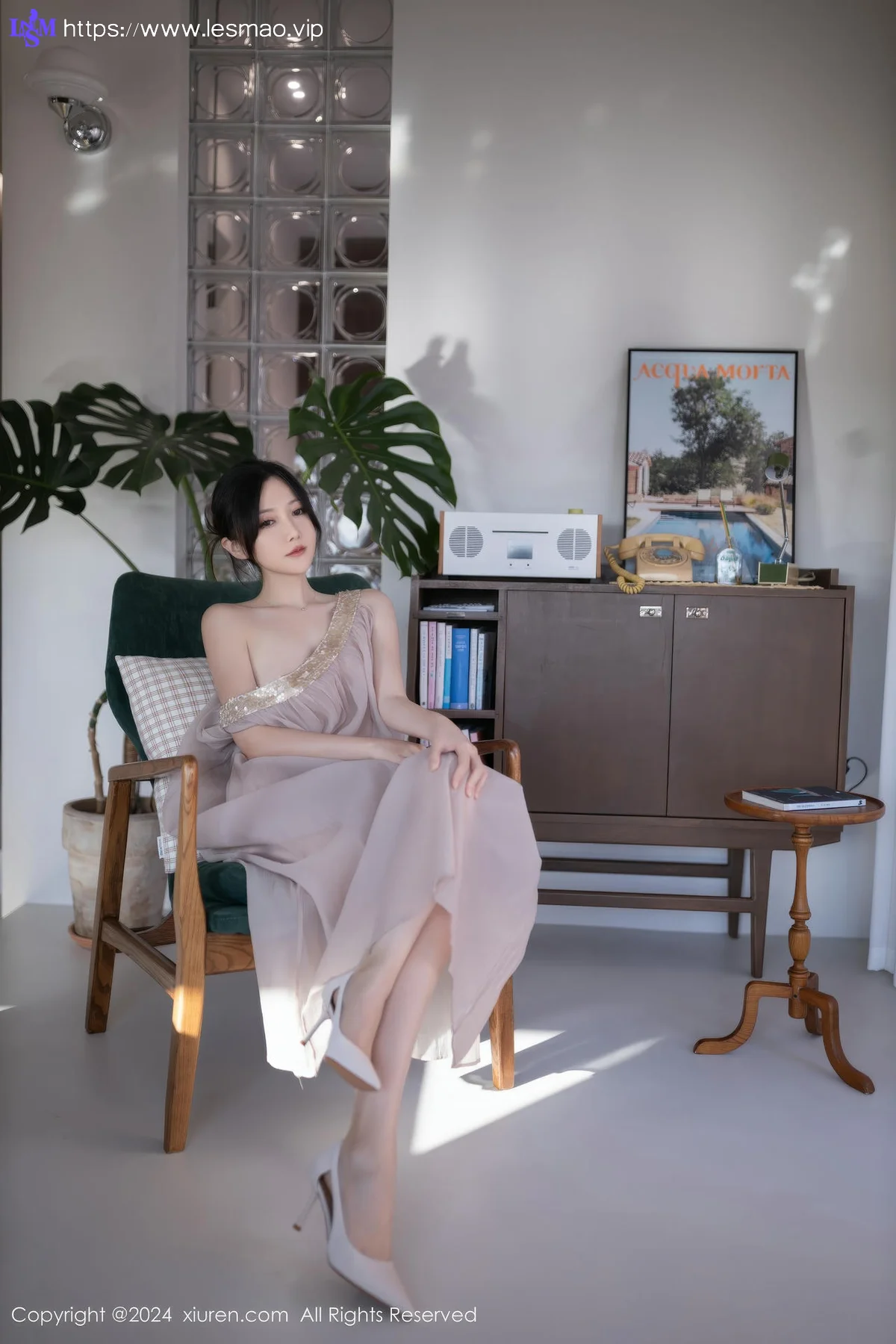 XiuRen 秀人 No.9492 鱼子酱Fish 透视纱裙香肩美女 - 47