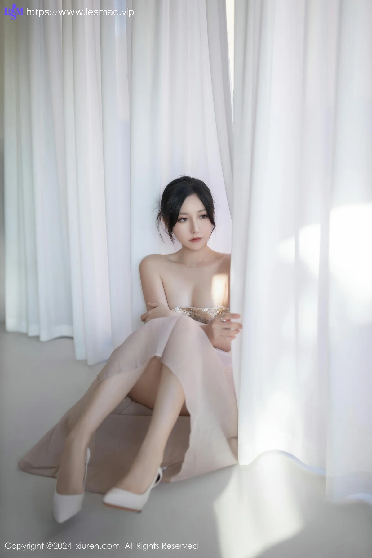 XiuRen 秀人 No.9492 鱼子酱Fish 透视纱裙香肩美女 - 64